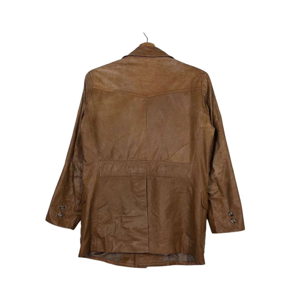Japanese Brand 📌Vintage Leather Jacket Biker Wear Shlendid Issey Miyake Size US M / EU 48-50 / 2 - 9 Thumbnail
