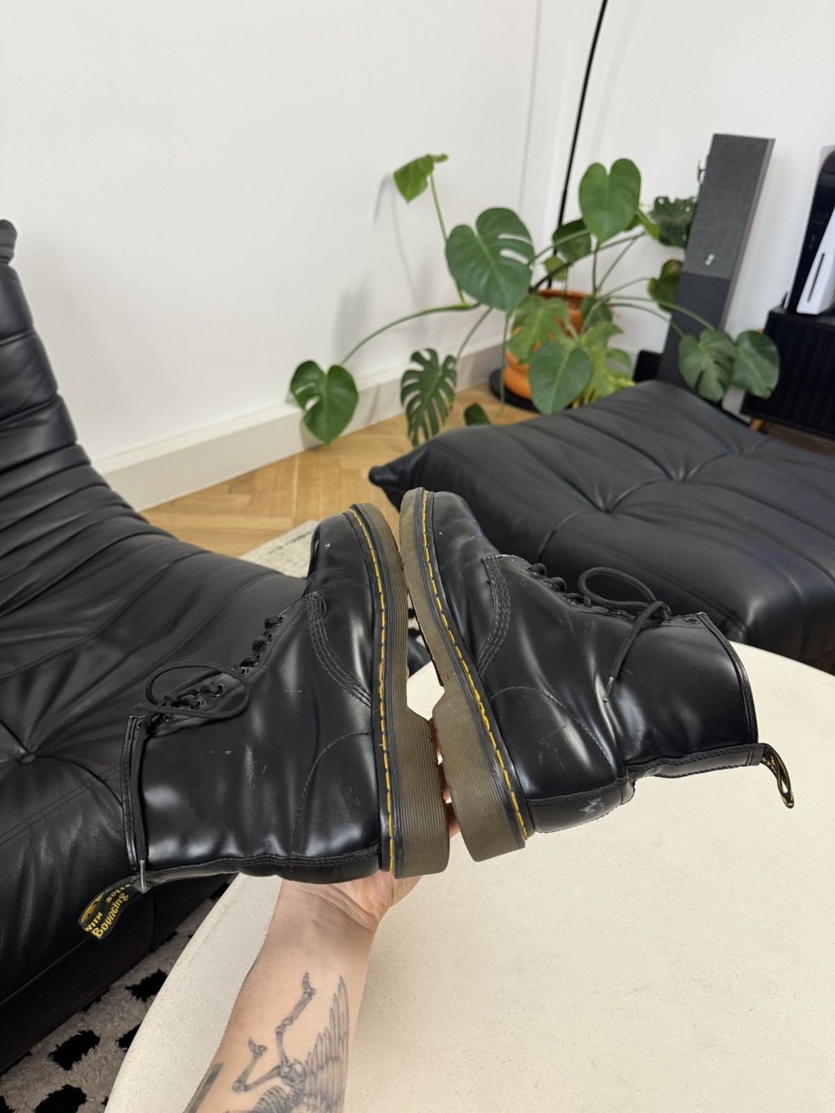 Dr. Martens Dr Martens 1460 Derby Leather Boots Black Rare Hype PunkRock Size US 6 / EU 39 - 5 Thumbnail