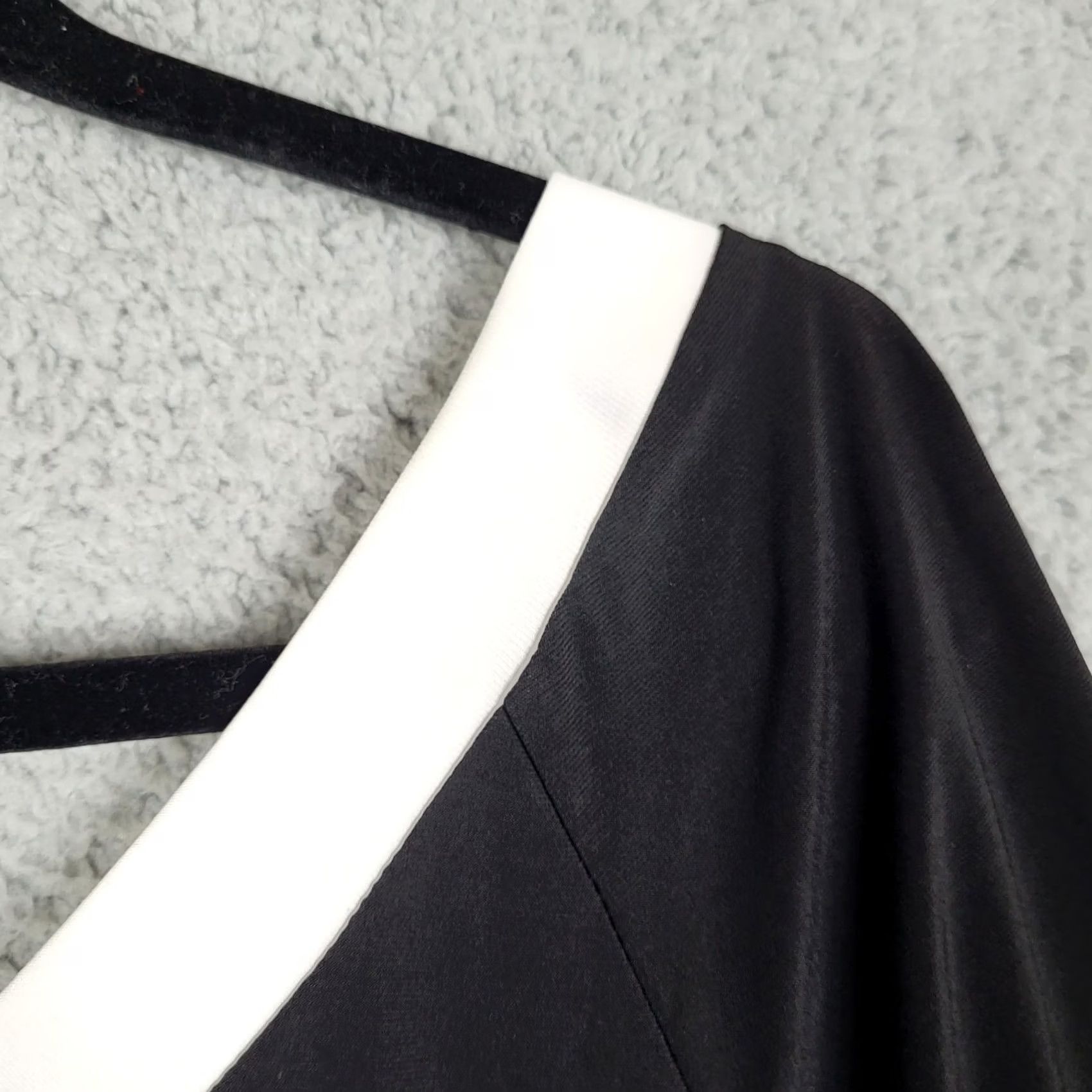 Vintage VINTAGE TIANA B. Women’s V-Neck Black 3/4 Sleeve Dress Size M NEW Size M / US 6-8 / IT 42-44 - 3 Thumbnail