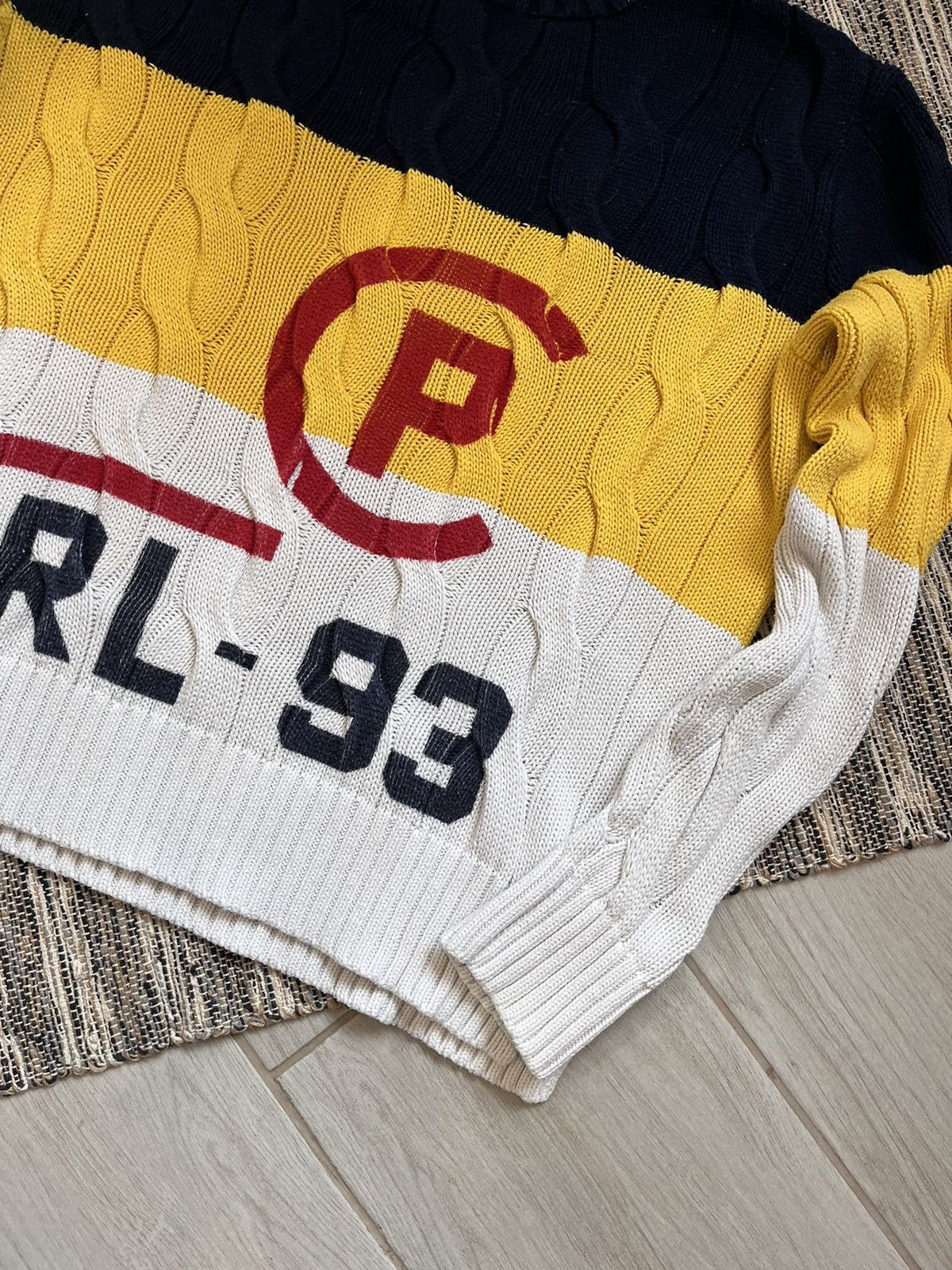 Polo Ralph Lauren × Vintage Polo Ralph Lauren Knit Cable Sweater RL-93 Size S / US 4 / IT 40 - 6 Thumbnail
