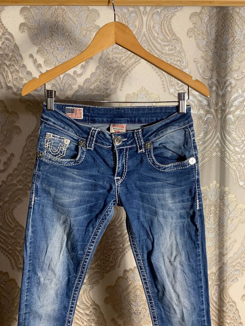True Religion VINTAGE TRUE RELIGION DESIGNER JEANS DENIM RETRO Y2K 90s USA Size 28" / US 6 / IT 42 - 3 Thumbnail