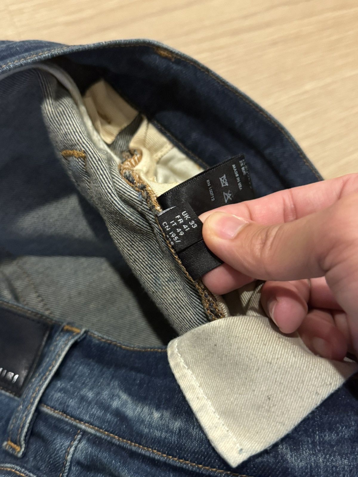 Amiri Amiri Mx1 Old English Denim Size US 33 - 9 Thumbnail