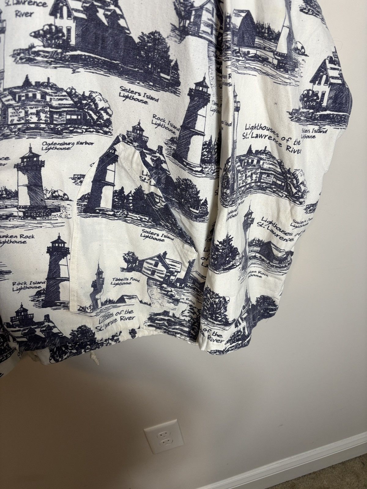 Vintage Vintage Michigan Rag Co Lighthouse Jacket L/XL Size US L / EU 52-54 / 3 - 3 Thumbnail