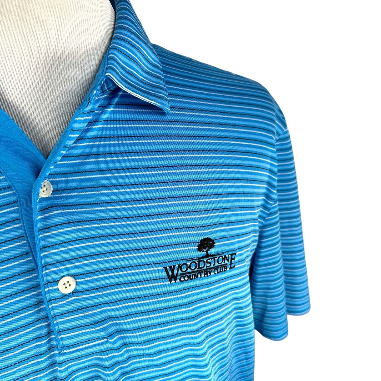 Greg Norman Greg Norman Polo Shirt Men Large Blue Woodstone Country Club Size US L / EU 52-54 / 3 - 2 Thumbnail