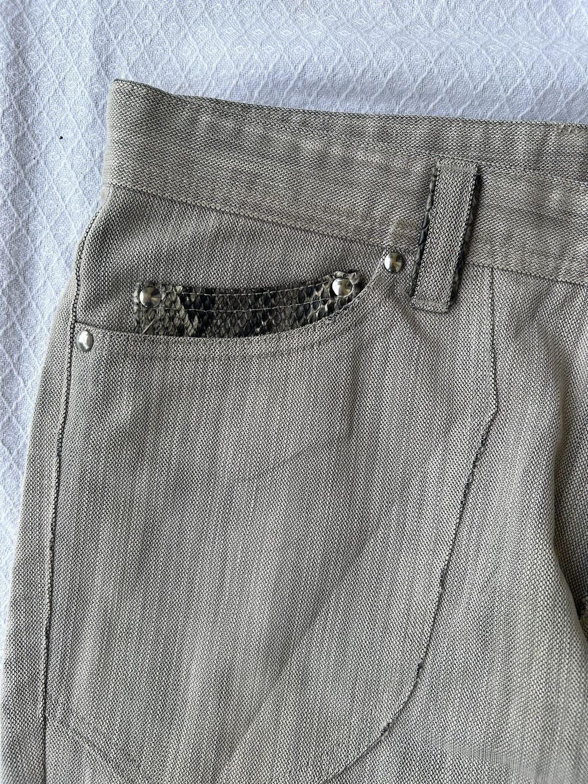 Hysteric Glamour 💸BINDINGOFFER💸Flared jeans snake skin takaiq Ifsixwasnine Size US 32 / EU 48 - 6 Thumbnail