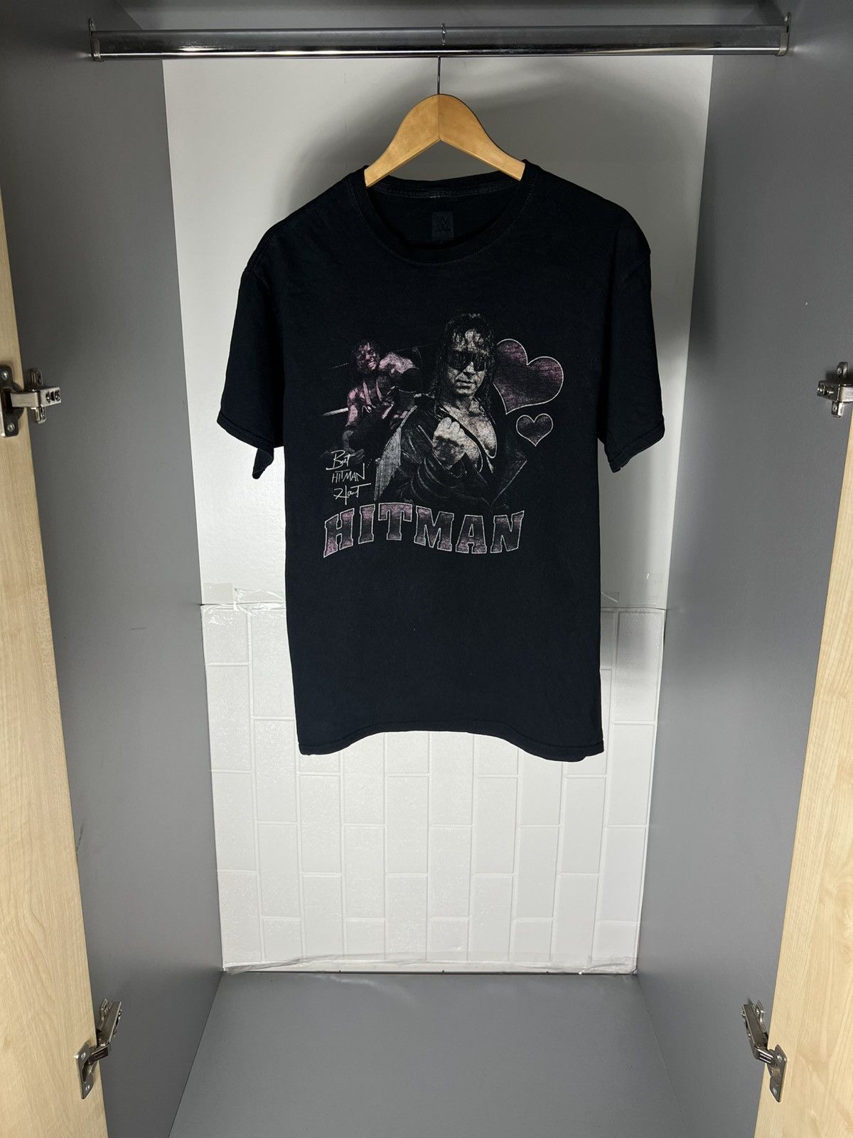 WWE VINTAGE BRET HART HITMAN WRESTLING WWF RETRO T-SHIRT Y2K 90s Size US L / EU 52-54 / 3 - 1 Thumbnail