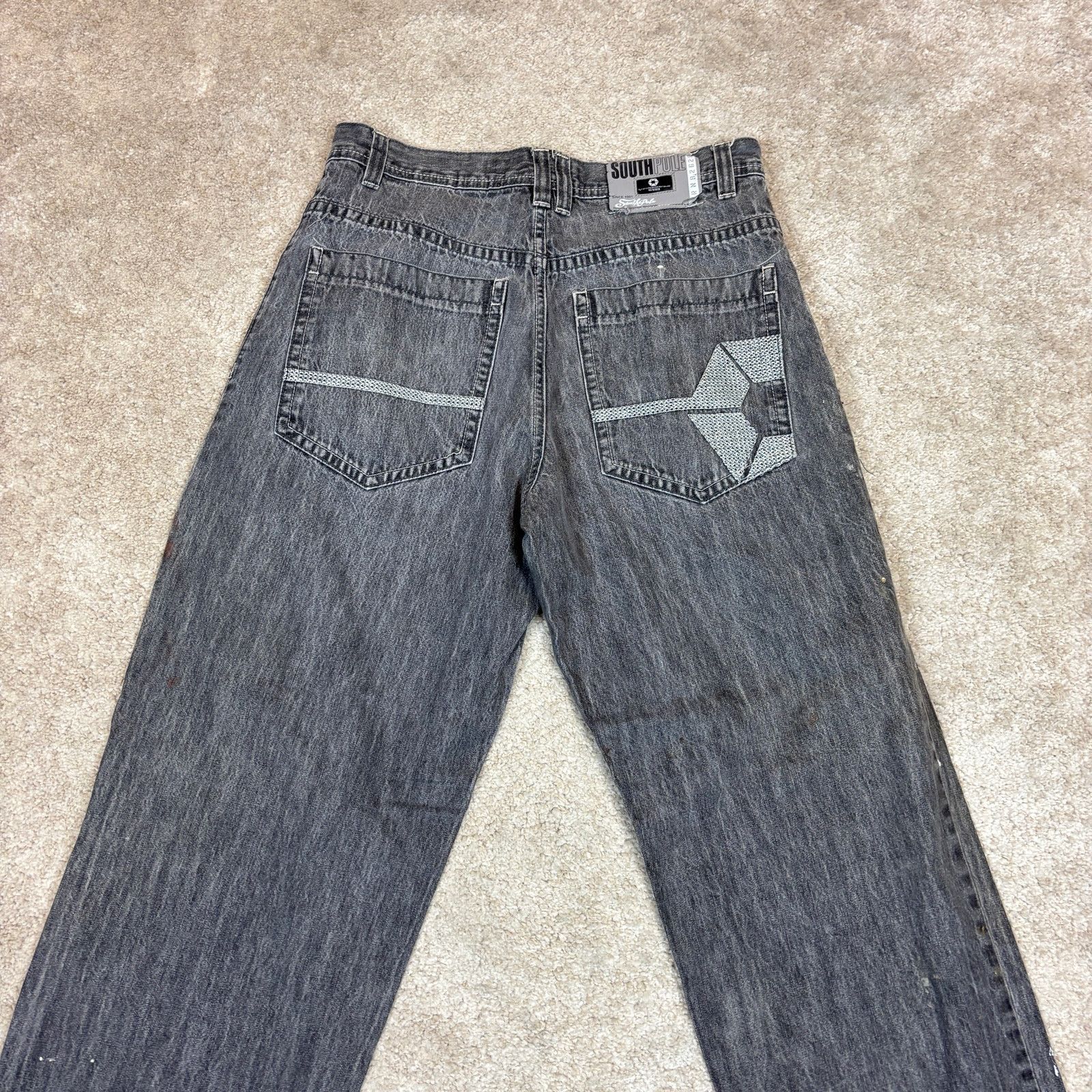 Southpole Vintage Southpole Y2K Baggy Paint Splatter Jeans Men's 34x30 Size US 34 / EU 50 - 4 Thumbnail