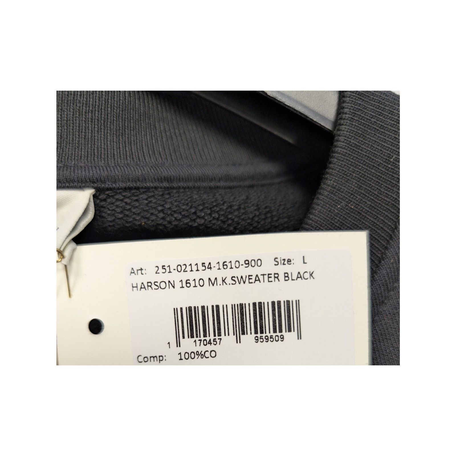 Dries Van Noten o1rshd1 Harson cotton jersey sweatshirt Sweater in Black L Size US L / EU 52-54 / 3 - 17 Thumbnail