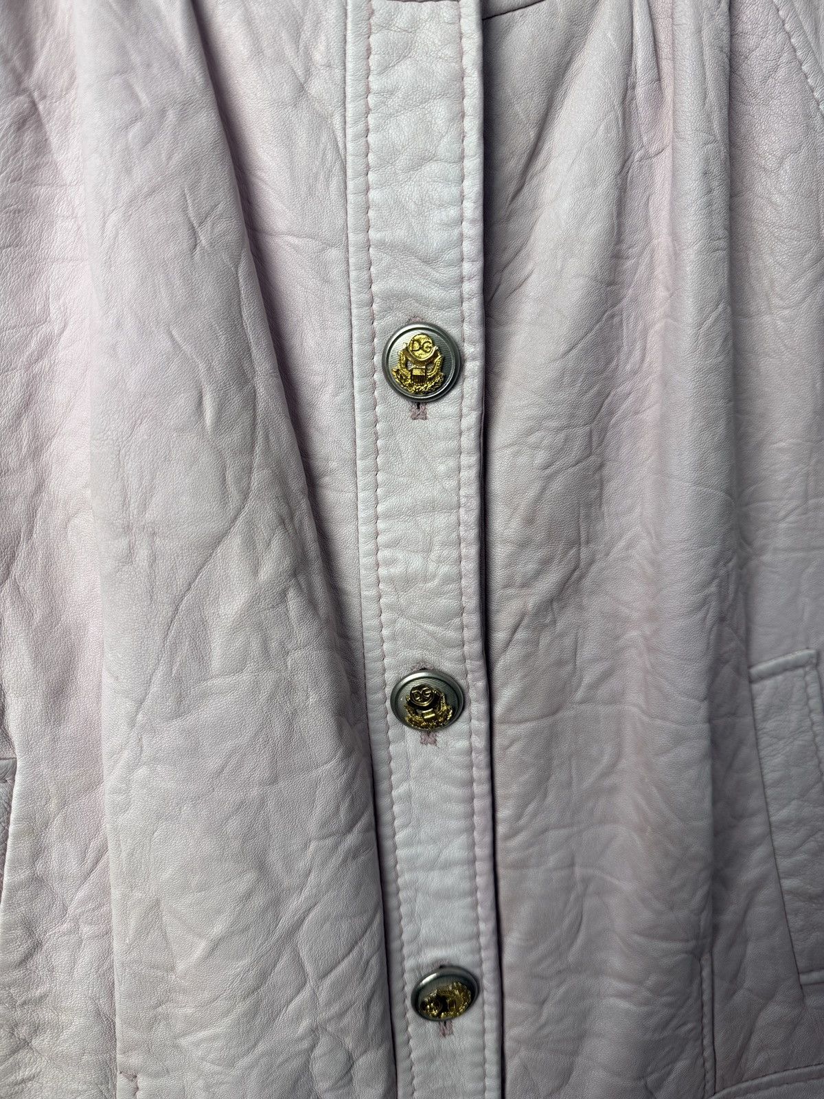 Dolce & Gabbana Dolce & Gabbana Leather Pink Opium Jacket Size S / US 4 / IT 40 - 4 Thumbnail