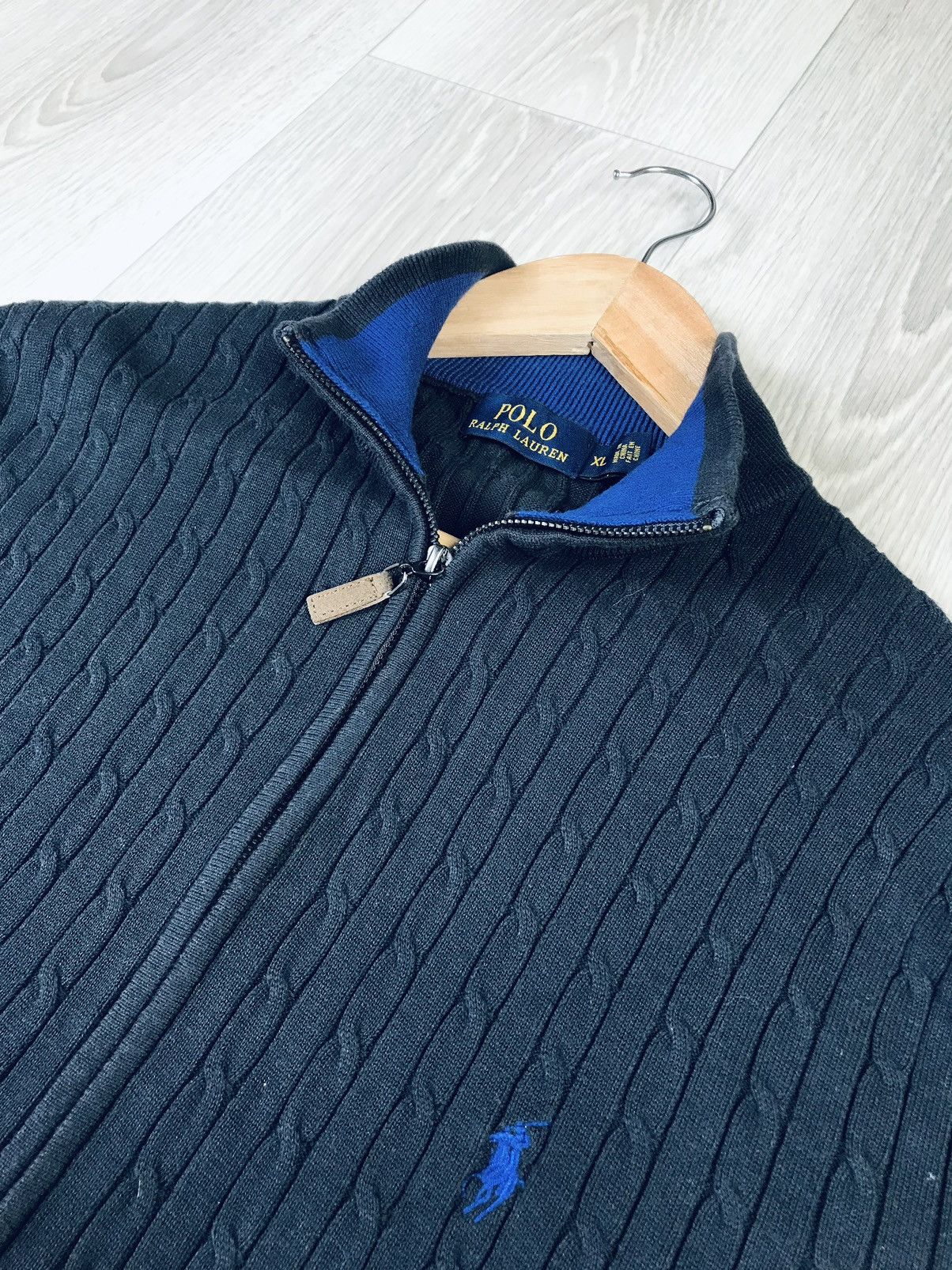Polo Ralph Lauren Polo Ralph Lauren zip sweater rare dark grey Size US XL / EU 56 / 4 - 6 Thumbnail