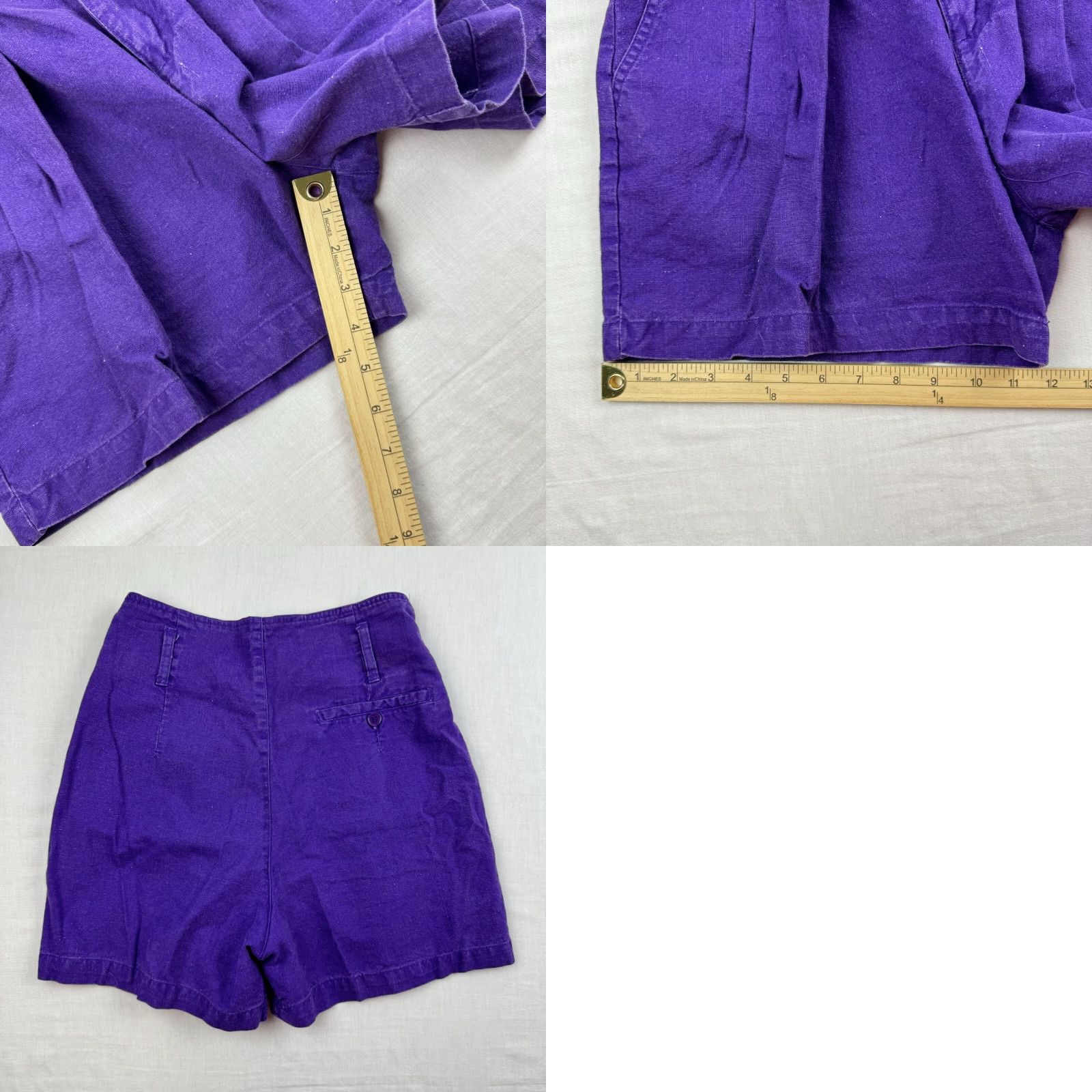 Vintage VINTAGE Laura C’est Jolie Shorts Womens 11/12 High Waist Hipster Purple 1980s 80s Mens? Women’s Size 32" / US 10 / IT 46 - 8 Thumbnail