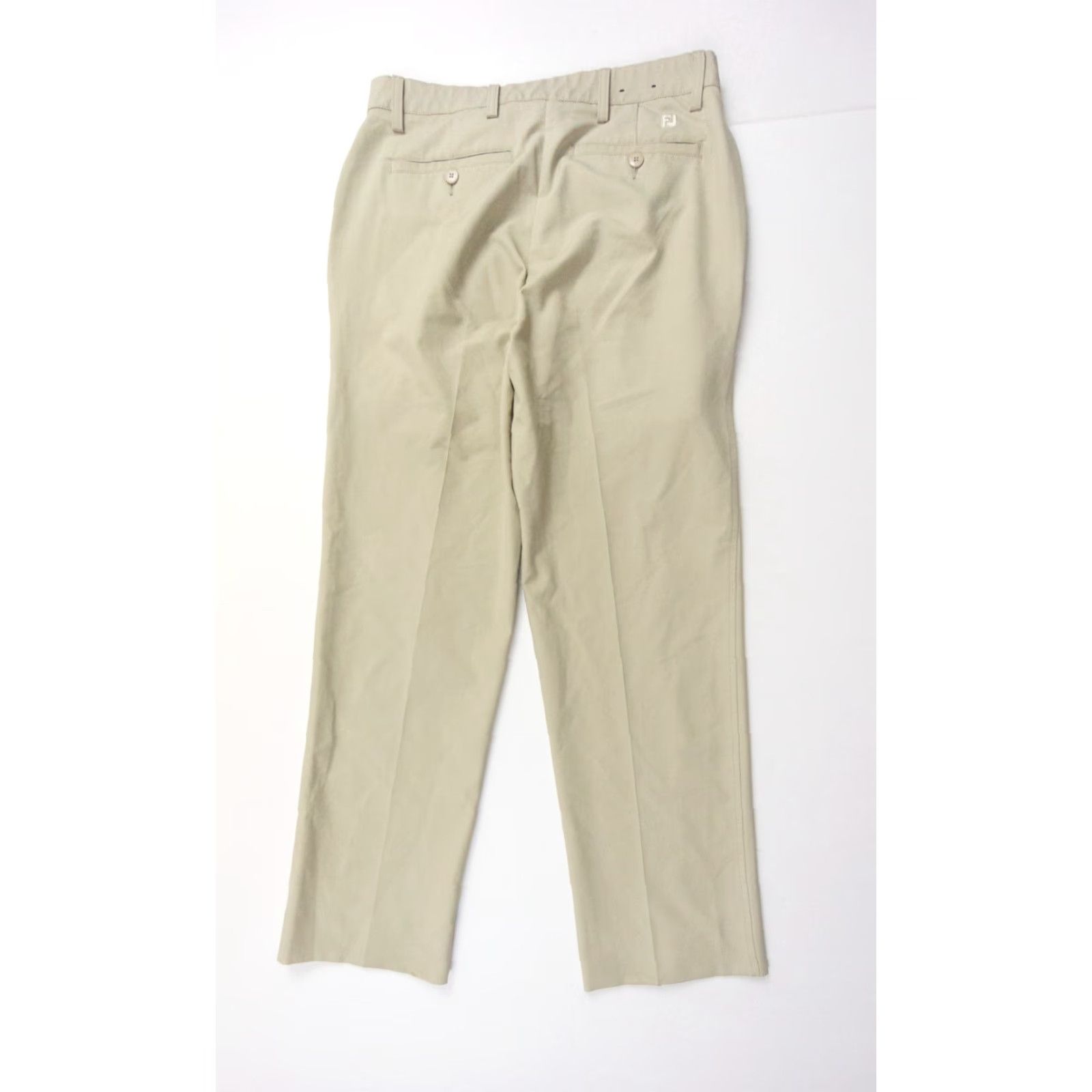 Footjoy FootJoy Mens Pants Chino Golf Stretch Flat Front 30x29 Beige Beige Logo Regular Inseam 29 Pockets Outdoor Size US 30 / EU 46 - 6 Thumbnail