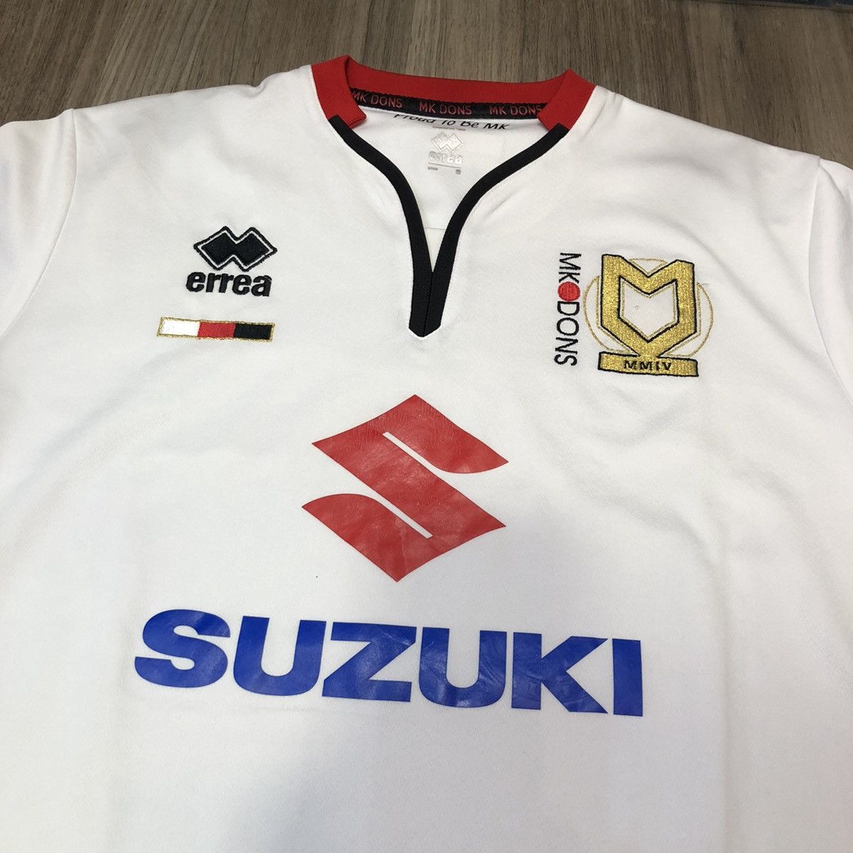 Errea MK Dons 15/16 home shirt Size US S / EU 44-46 / 1 - 3 Thumbnail