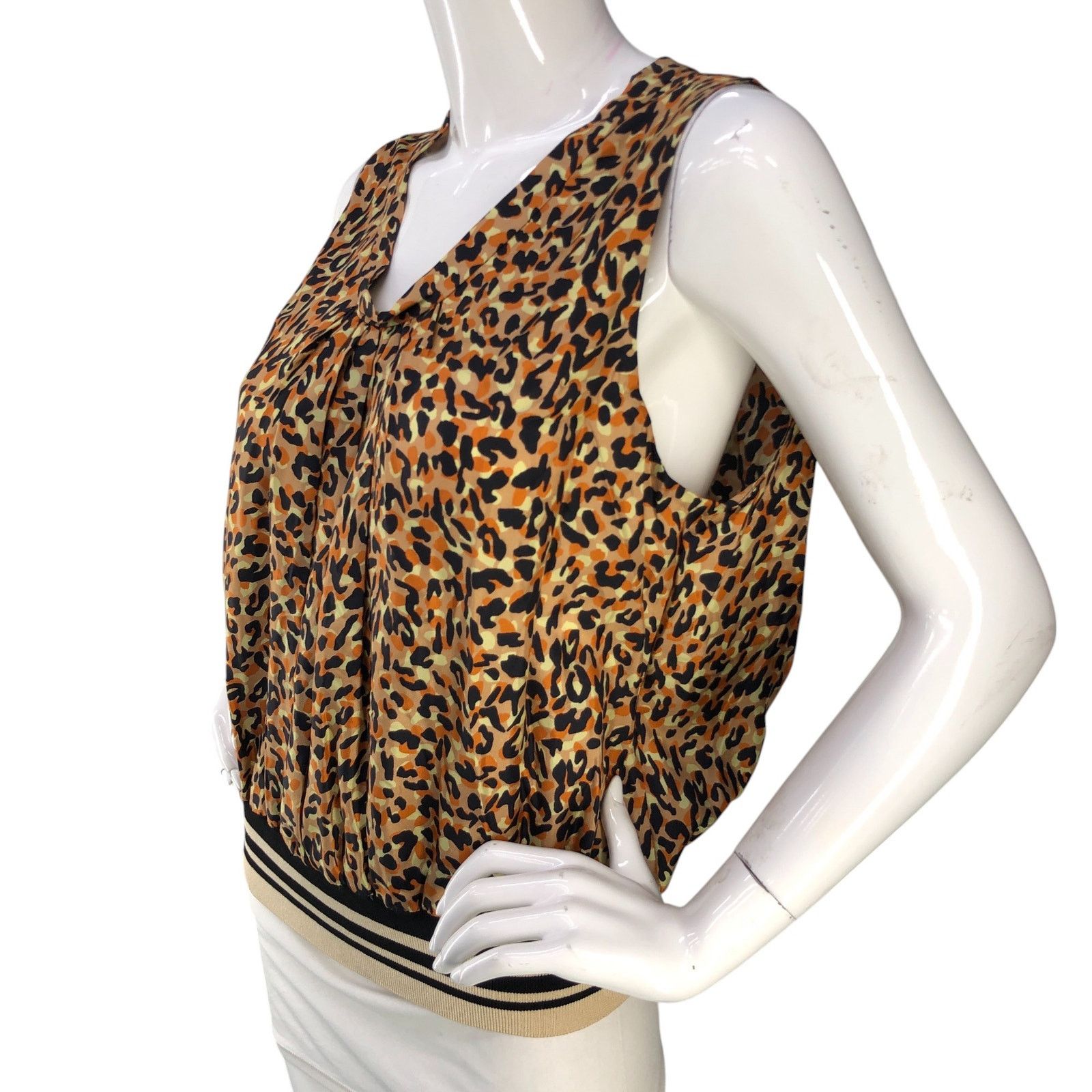 Dries Van Noten Dries Van Noten Size 42 US 10 Top Animal Print Elastic Waist Size L / US 10 / IT 46 - 4 Thumbnail
