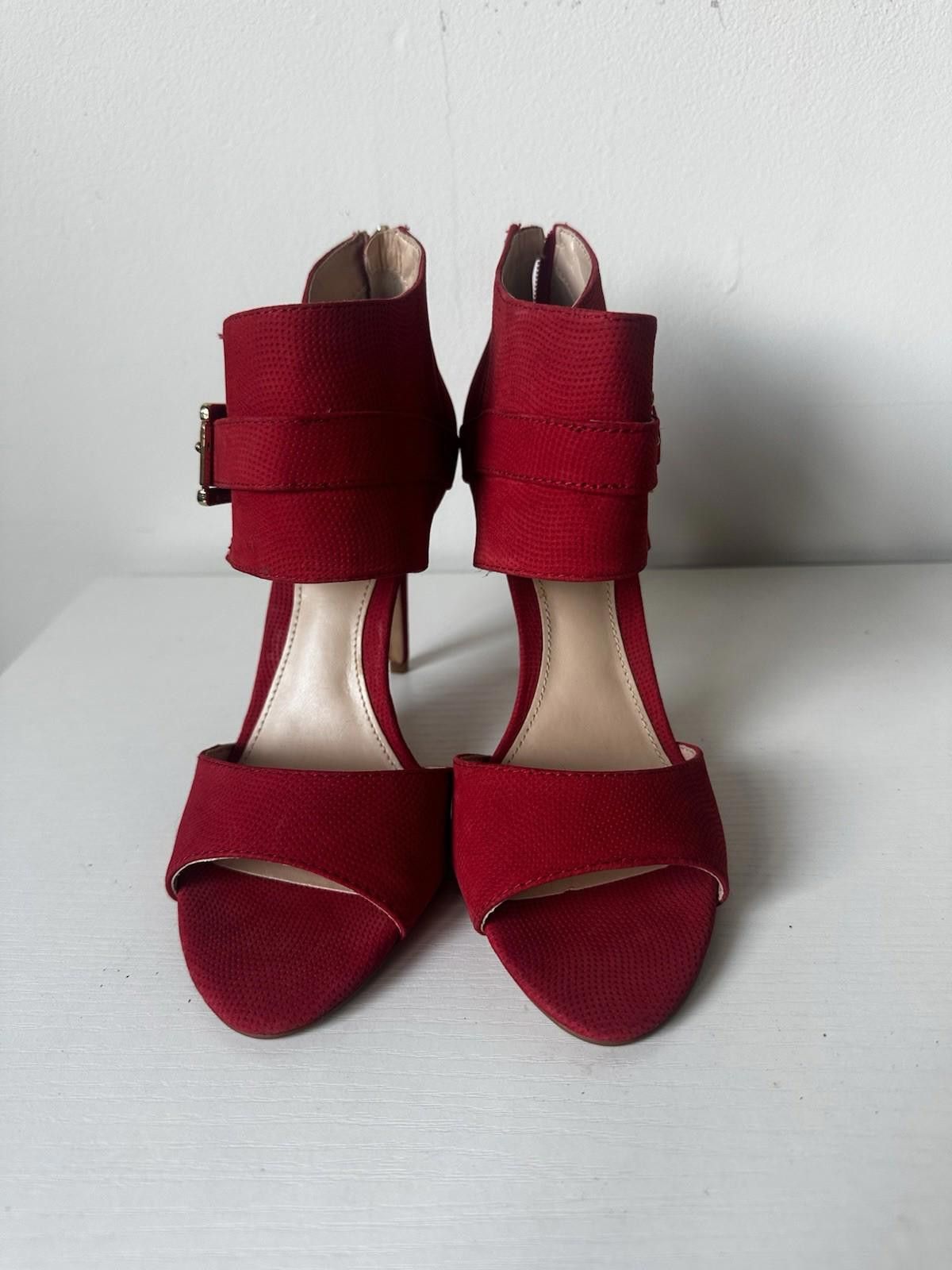 Vince Camuto Vince Camuto Hensley Women's Red Suede 4" Heels Size 7 Size US 7 / IT 37 - 3 Thumbnail