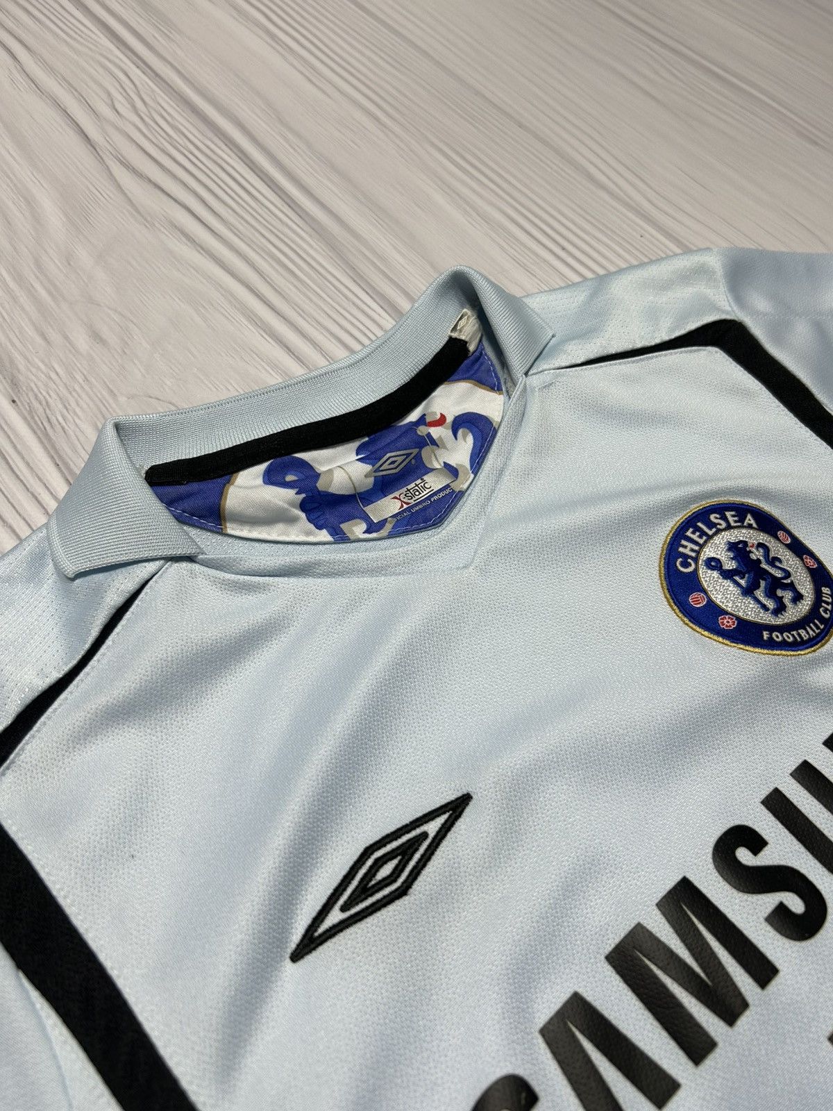 Chelsea Soccer Vintage YXL Chelsea Umbro Samsung Jersey T-Shirt Size US XL / EU 56 / 4 - 8 Thumbnail