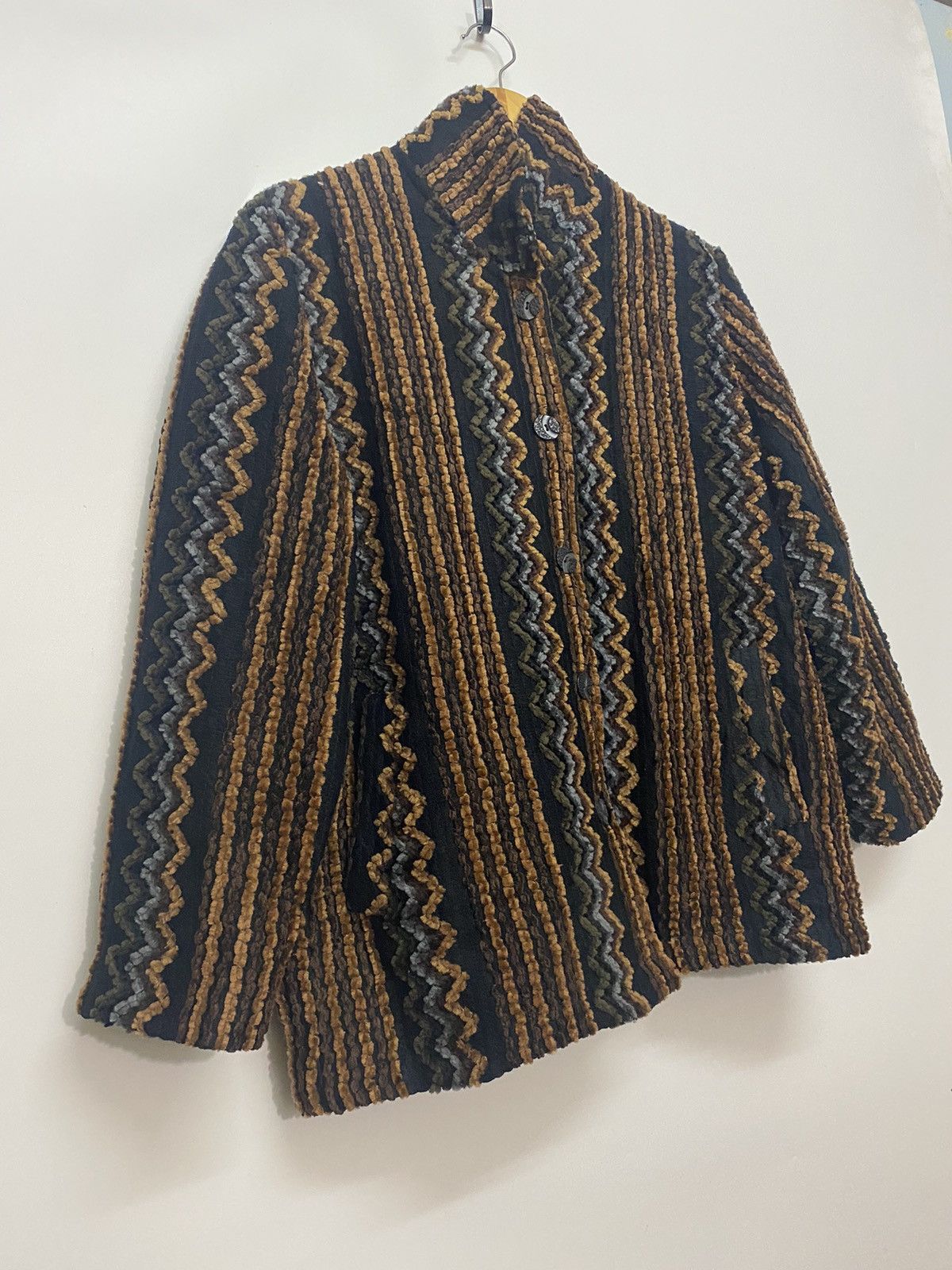 Japanese Brand Japan Brand Button Up Knitwear Sweater Lining Jacket Size L / US 10 / IT 46 - 3 Thumbnail