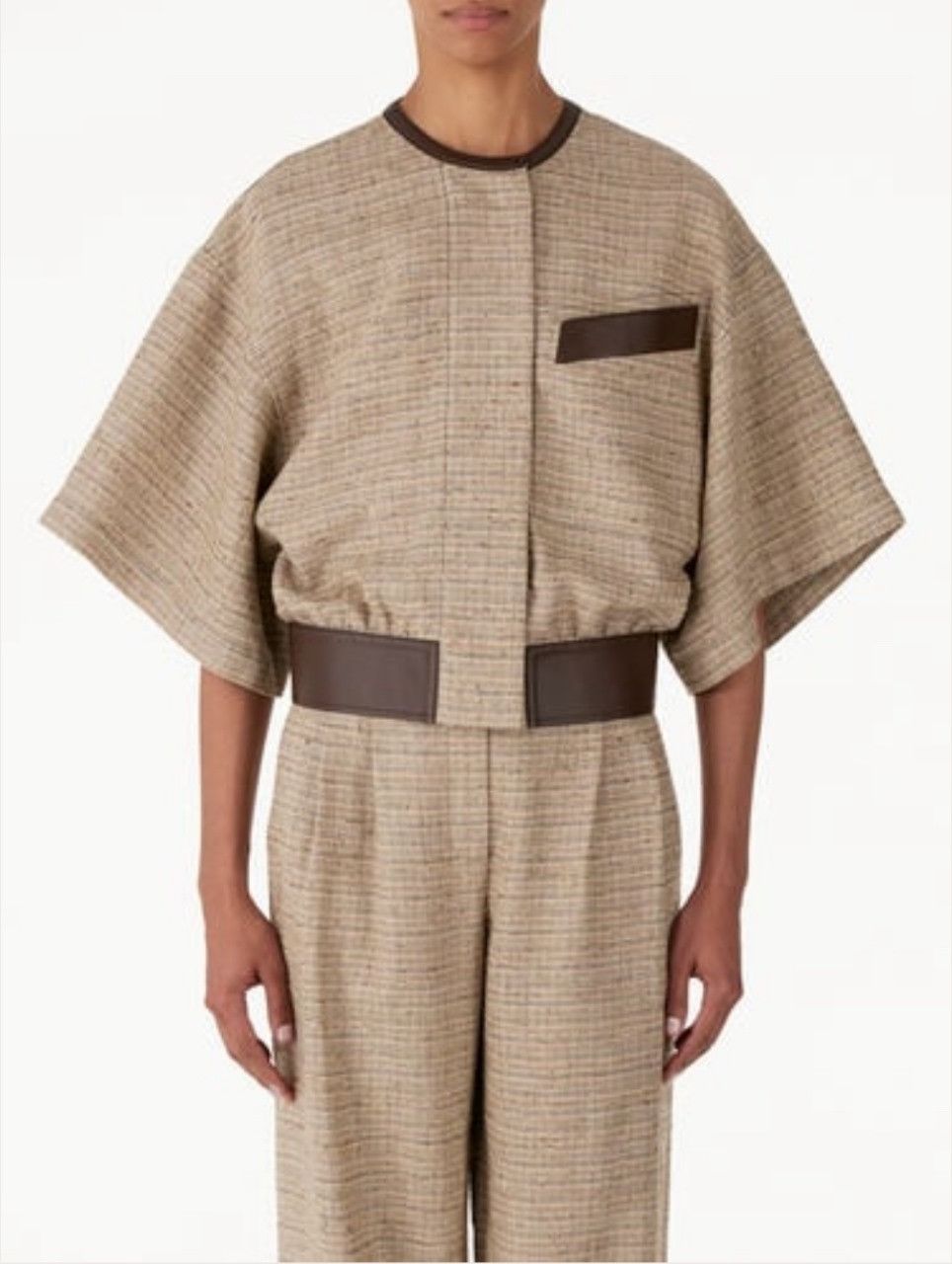 Loro Piana o1srvl11e0524 Jacket in Tan Size L / US 10 / IT 46 - 1 Preview