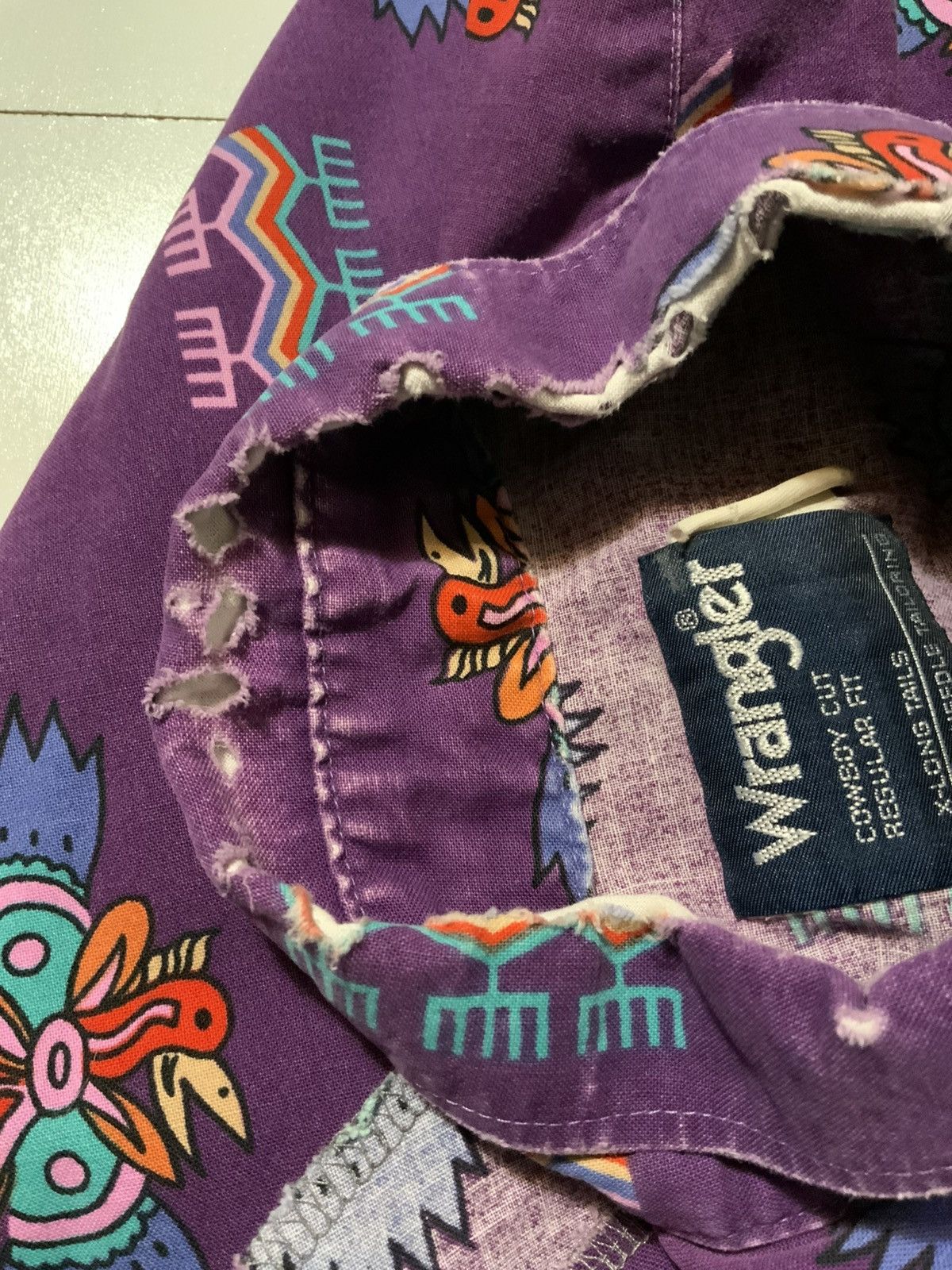 Wrangler Vintage Wrangler Cowboy Cut Rodeo Southwestern Aztec Shirt Size US M / EU 48-50 / 2 - 13 Thumbnail