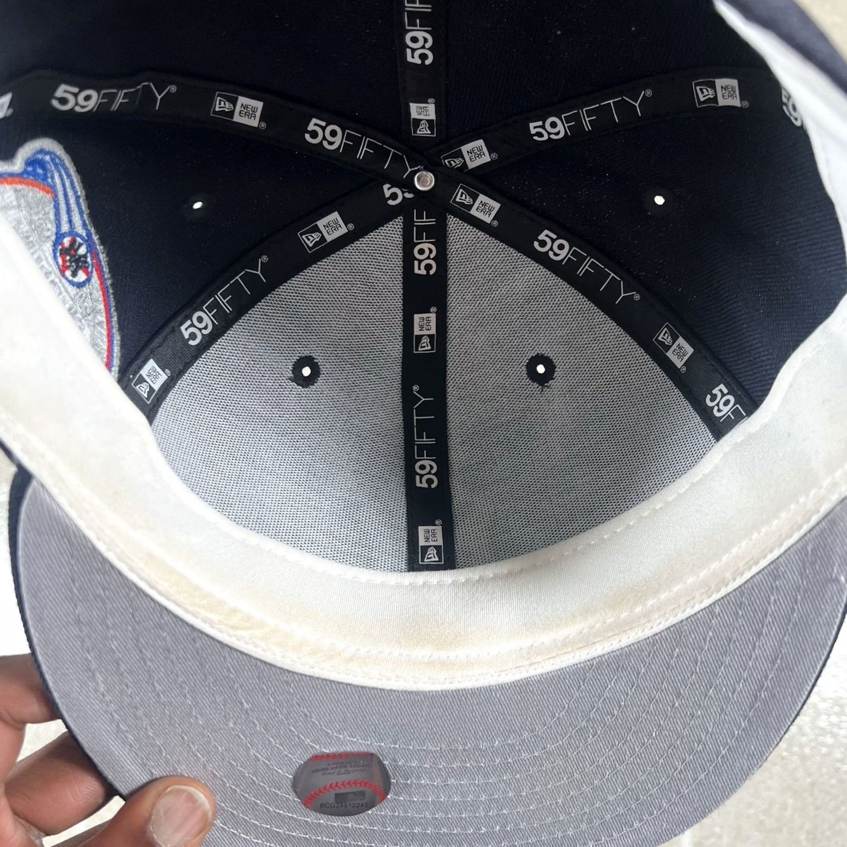 New Era New Era New York Yankees 59FIFTY Patch Hat Cap 7 7/8 Subway Series Blue Hat Mens Cap Size ONE SIZE - 6 Thumbnail