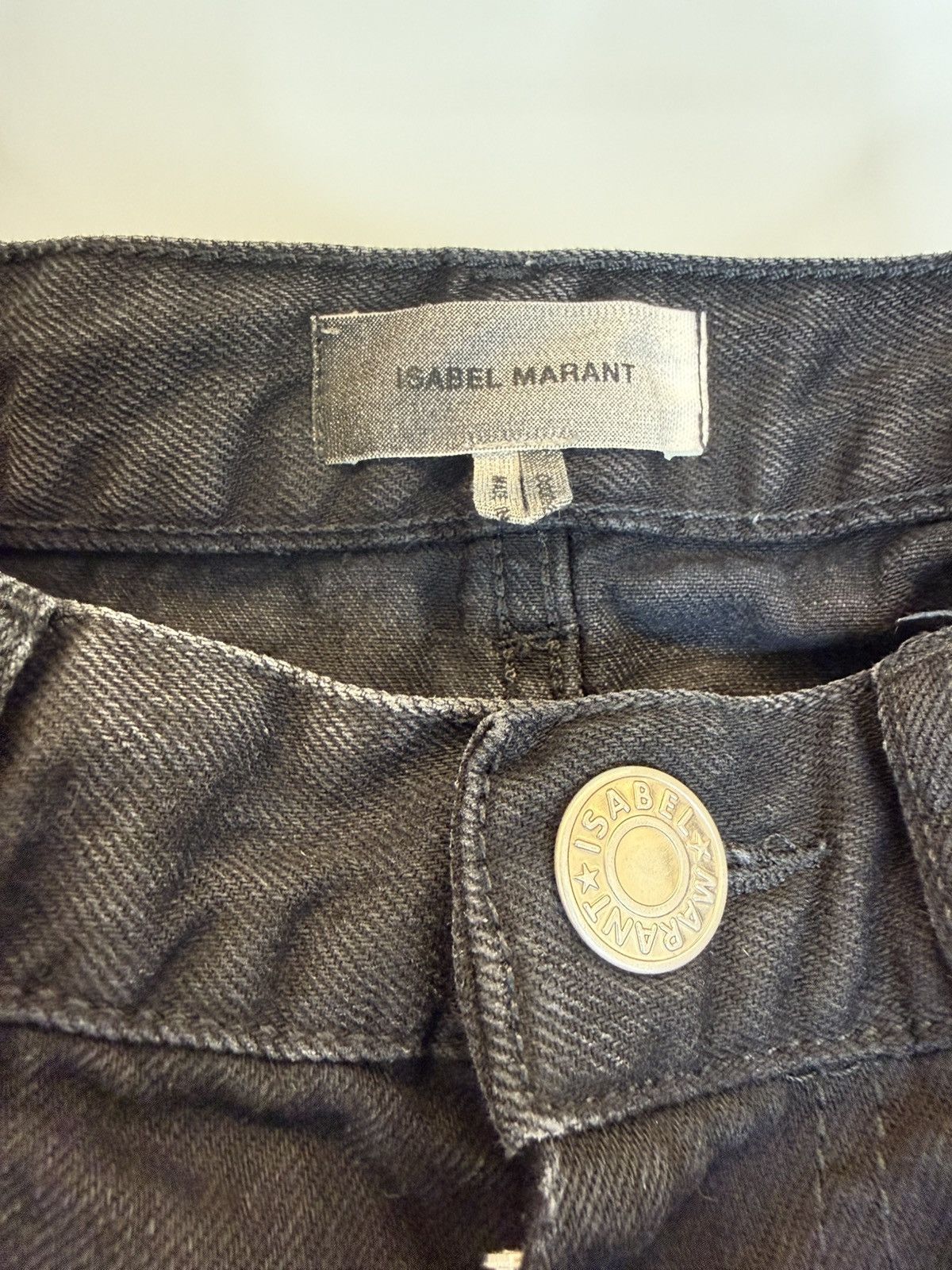 Isabel Marant Isabel Marant Washed Black Denim — Tapered Leg — 31 Size US 31 - 3 Thumbnail
