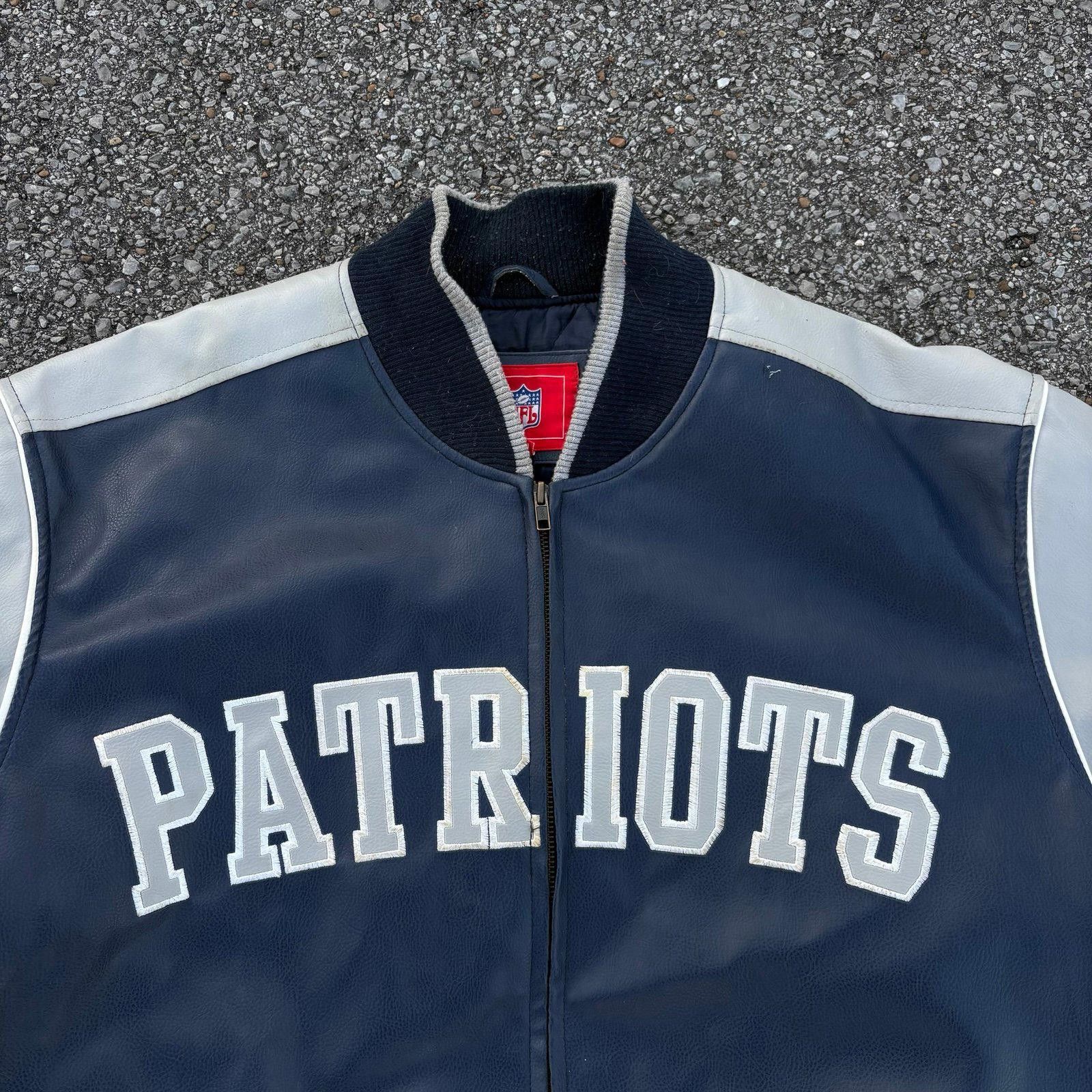 NFL Vintage New England Patriots Leather jacket Size US XL / EU 56 / 4 - 4 Thumbnail