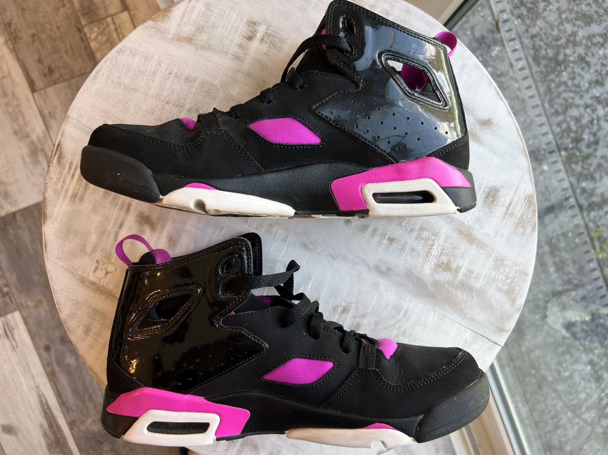 Jordan Brand Jordan Flight Club 91 Black Fuschia Blast size 6.5y 8w Size US 8 / IT 38 - 5 Thumbnail