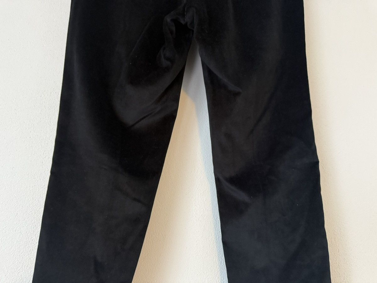 Yves Saint Laurent YSL Rive Gauche Black Velvet Straight Trousers Size US 32 / EU 48 - 9 Thumbnail