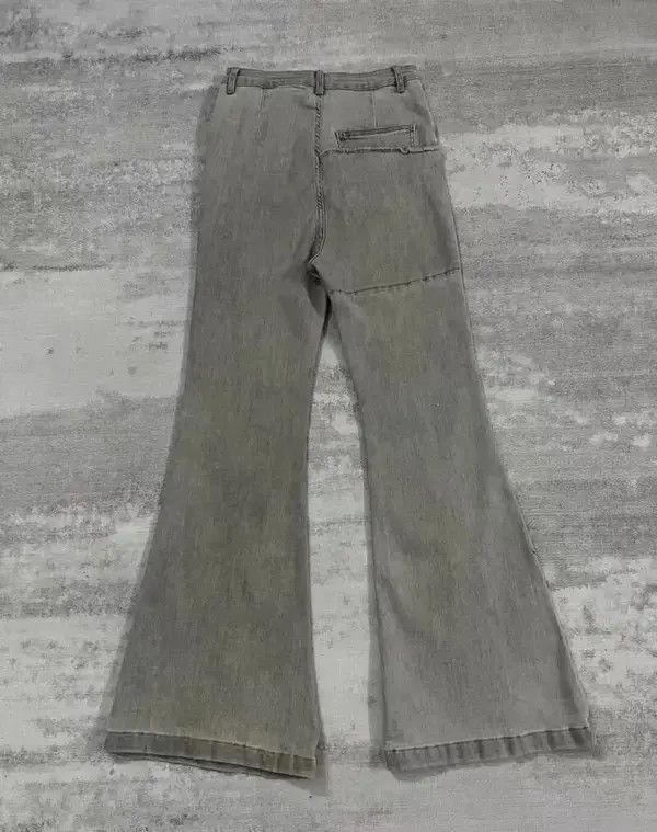 Jean Distressed Washed Flared Jeans Size US 36 / EU 52 - 4 Thumbnail