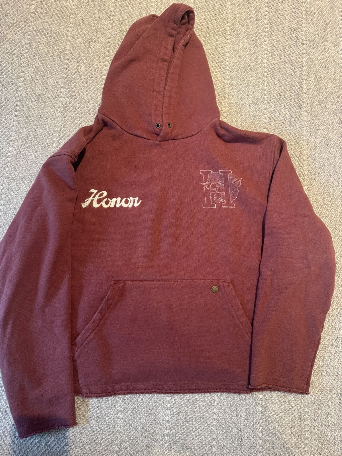 Honor the Gift Honor The Gift Panther H Hoodie – Burgundy / Vintage Wash Size US M / EU 48-50 / 2 - 1 Thumbnail