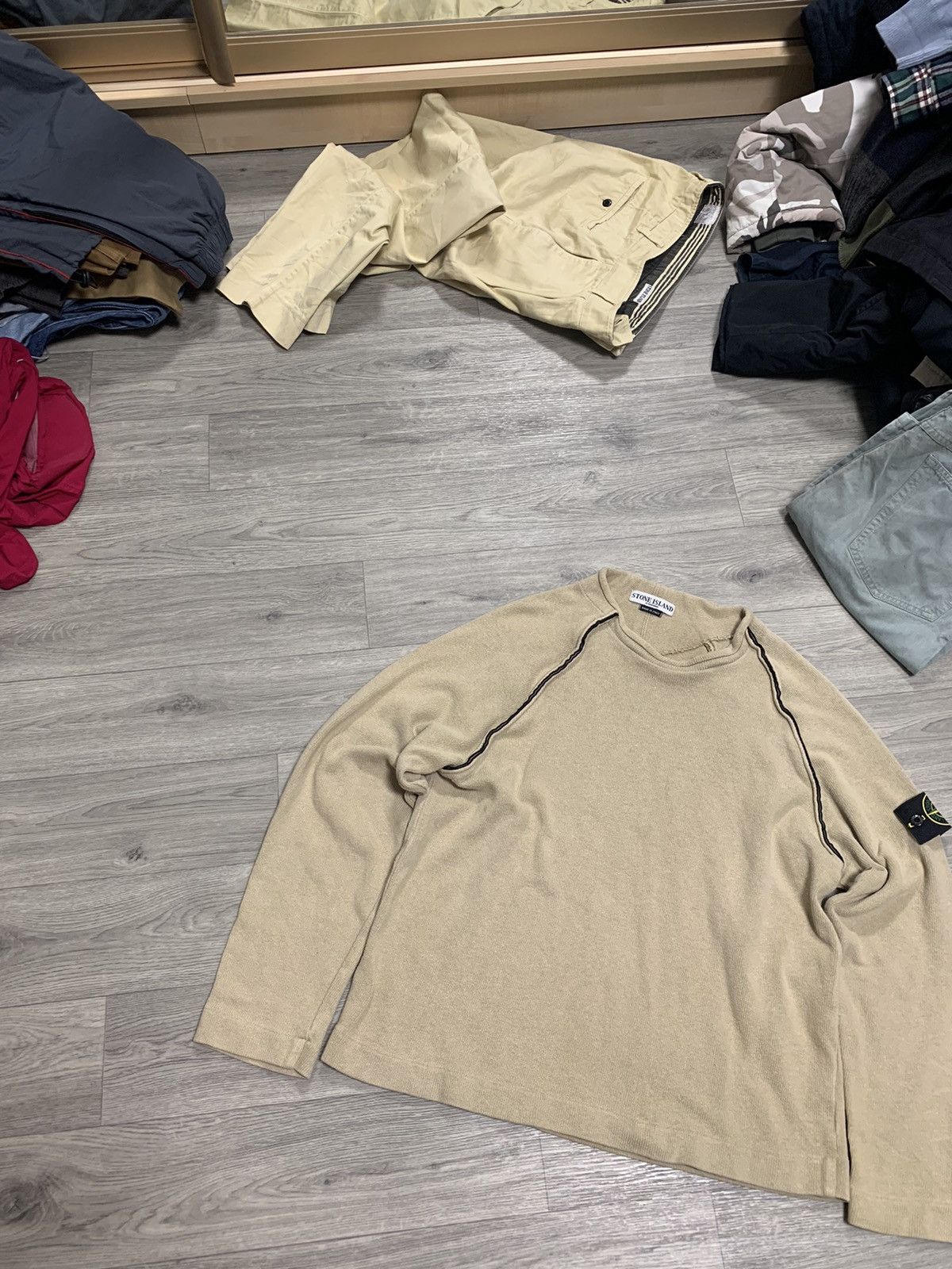 Stone Island × Vintage SS04 STONE ISLAND YELLOW CREWNECK SWEATSHIRT Size US M / EU 48-50 / 2 - 3 Thumbnail