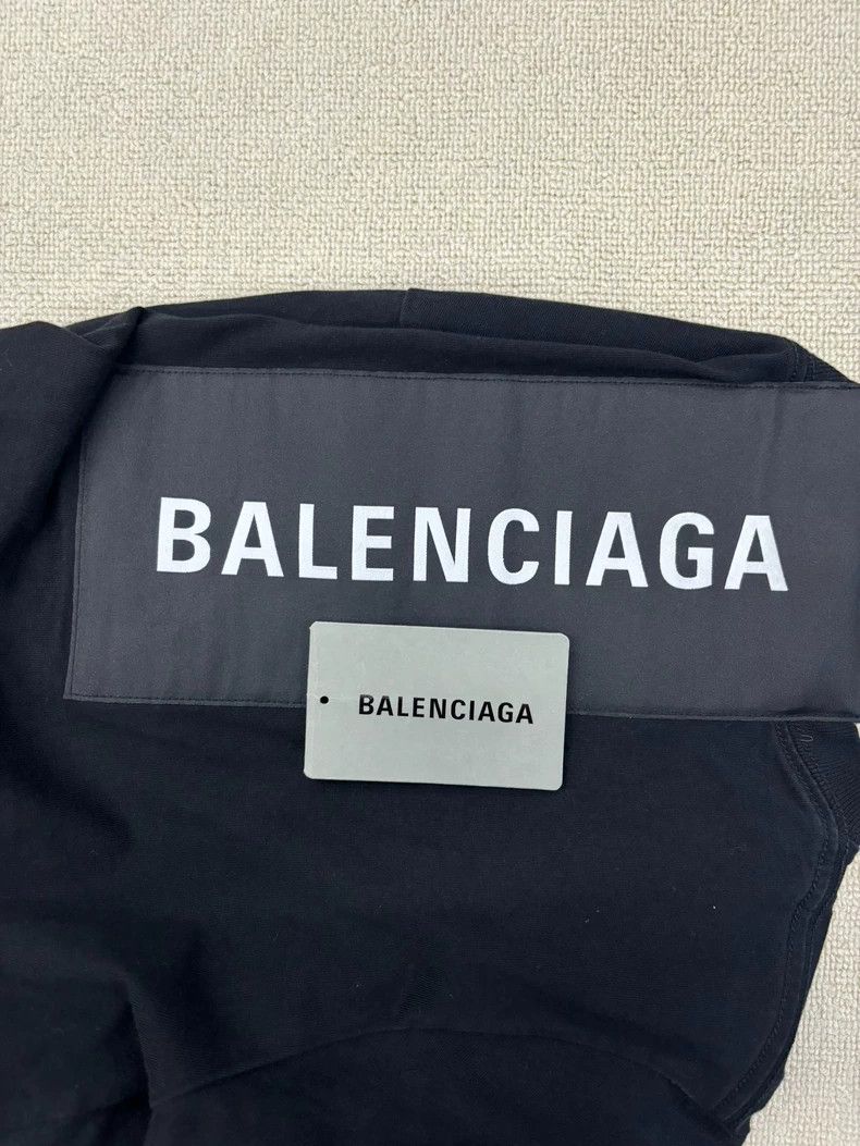 Balenciaga Balenciaga Black back patch logo short sleeve 2503-Nextarro Size US XS / EU 42 / 0 - 3 Thumbnail