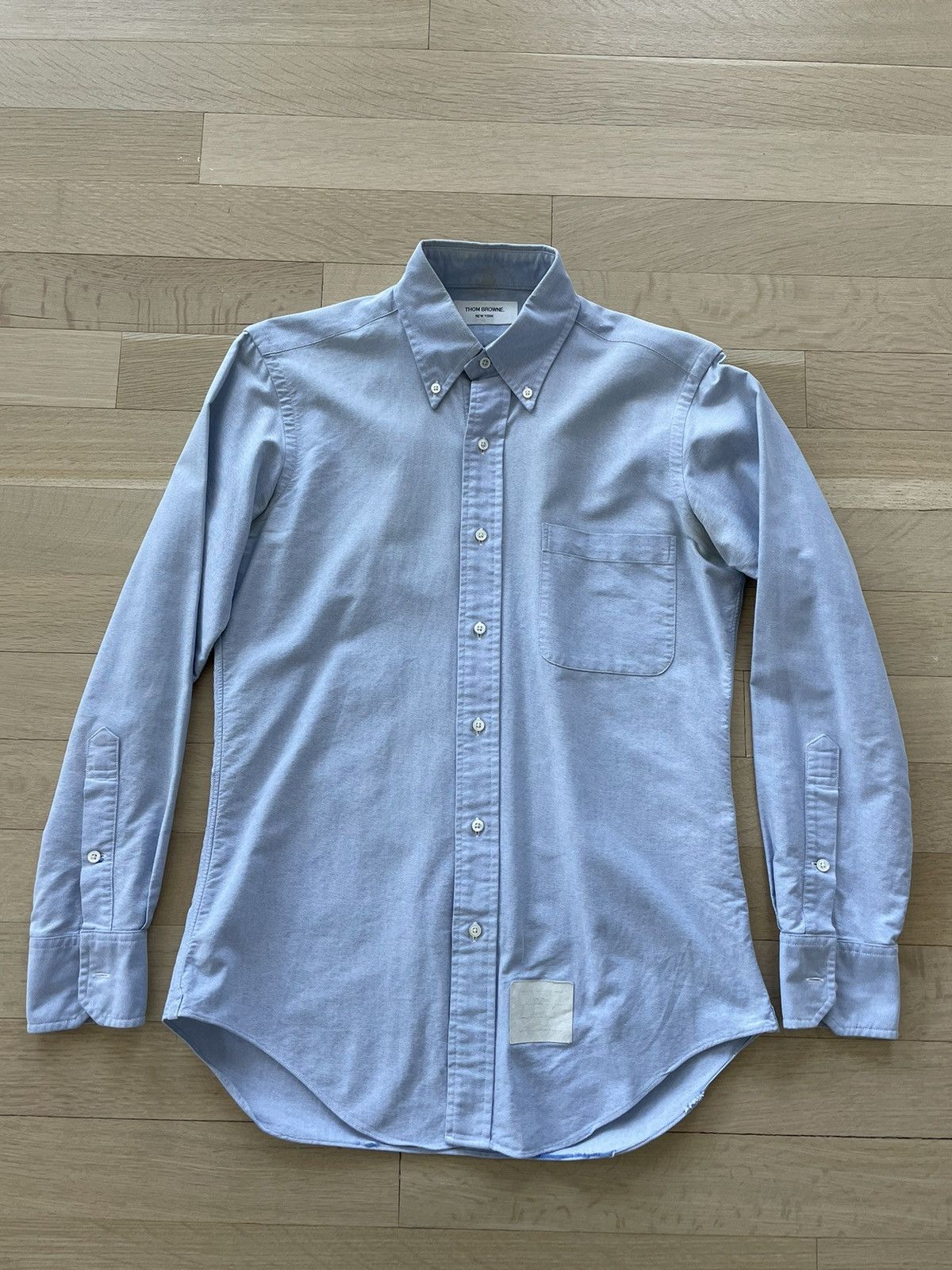 Thom Browne Blue Oxford Shirt Size US M / EU 48-50 / 2 - 3 Thumbnail