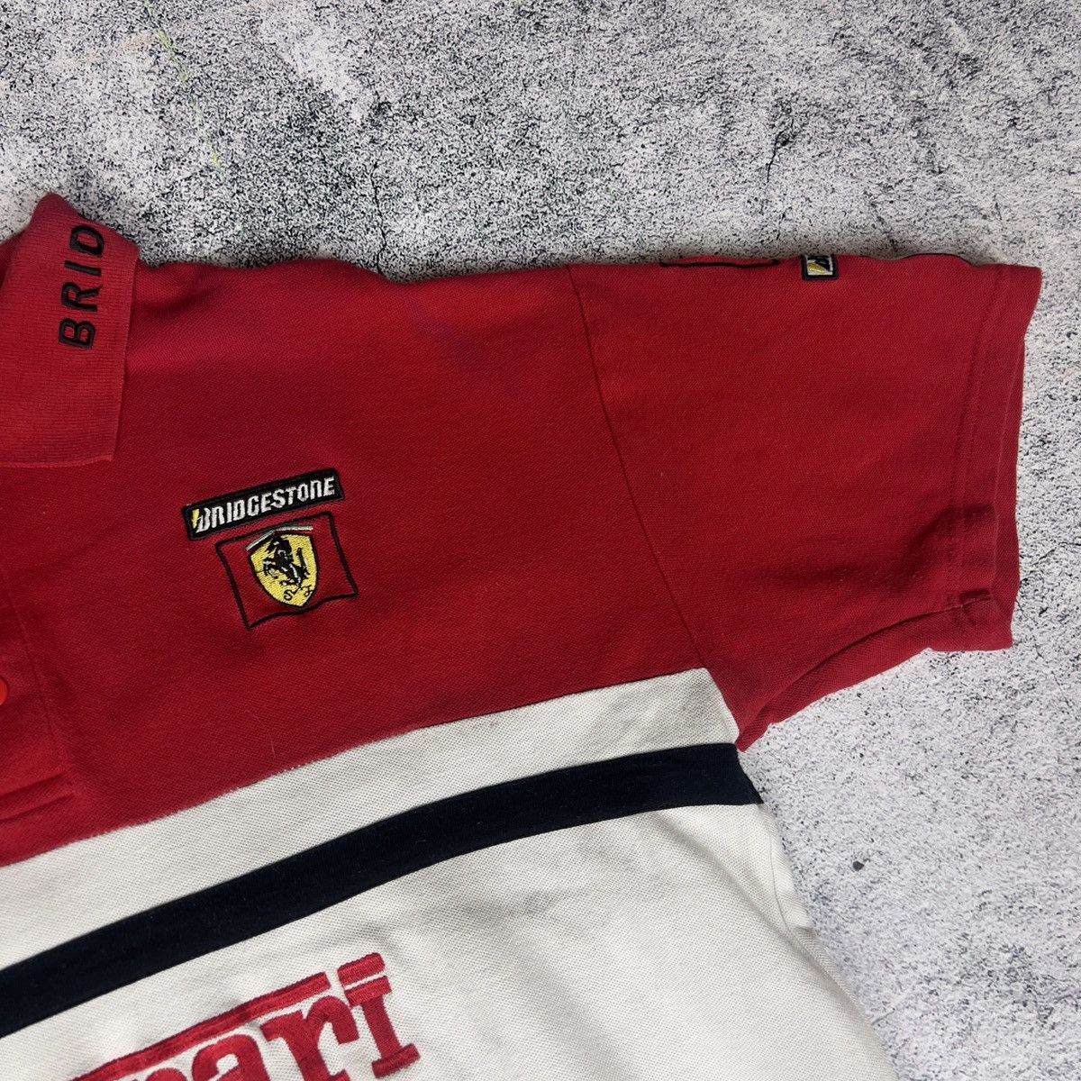Ferrari Ferrari Polo Men's Size S Cotton Short Sleeve Racing Y2K 90s Size US S / EU 44-46 / 1 - 4 Thumbnail