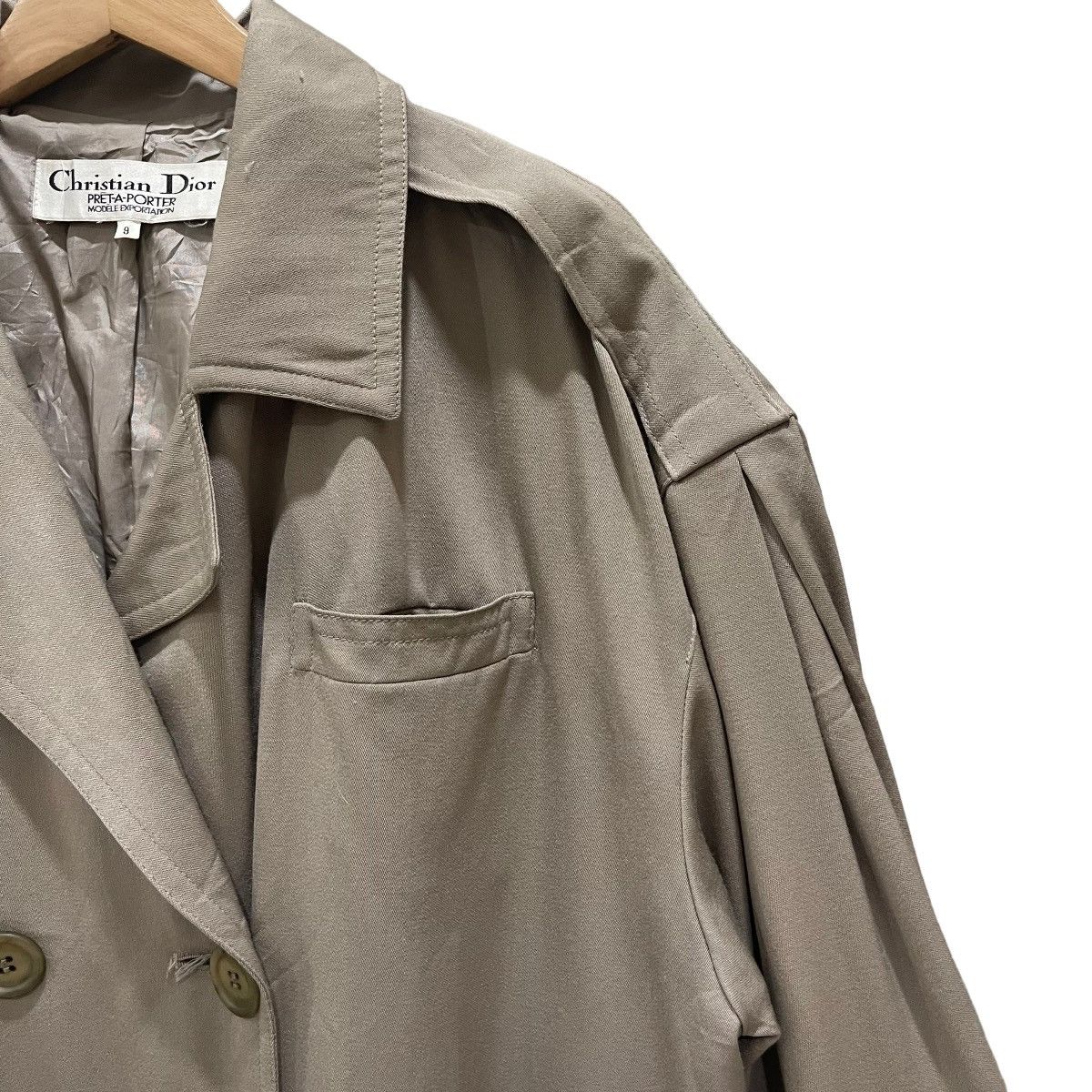 Vintage 80s Christian Dior PRÊT-A-PORTER Trench Coat Jacket