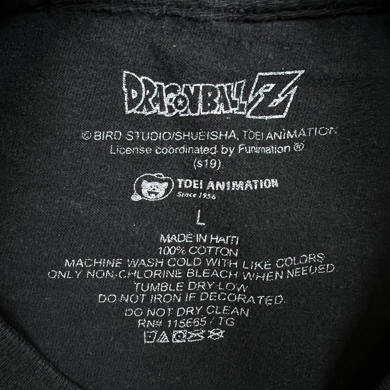 Anime × Japanese Brand × Vintage Dragon Ball Z T Shirt Large Black Super Sayin Goku Anime Tee Size US L / EU 52-54 / 3 - 5 Thumbnail