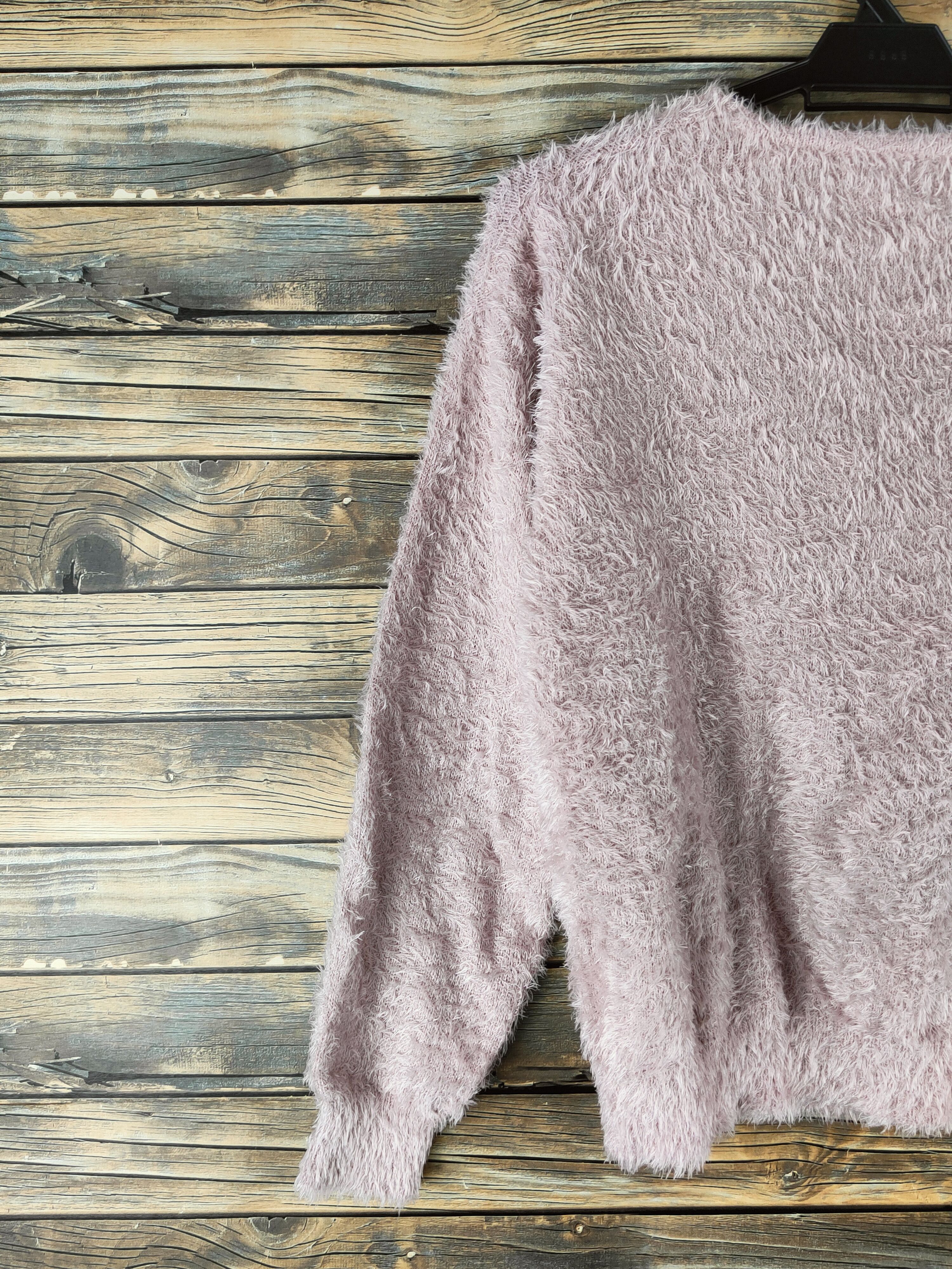Japanese Brand DL Comfo-strain Soft Pink Fur Mohair Knitwear #46-493 Size M / US 6-8 / IT 42-44 - 8 Thumbnail