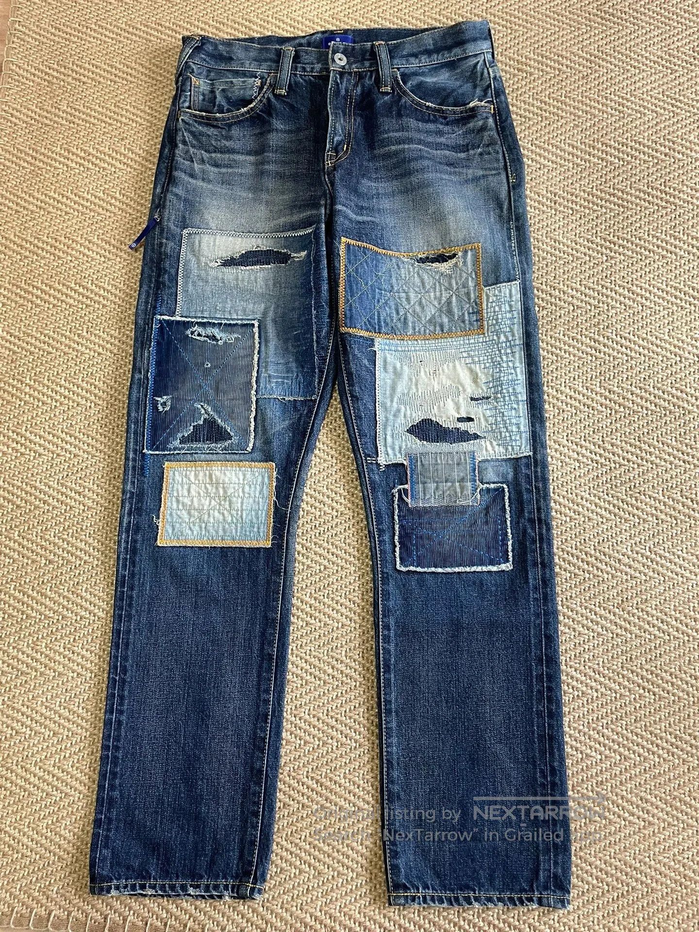 Vanquish denim by vanquish fragment distressed denim pants. Size US 28 / EU 44 - 1 Thumbnail