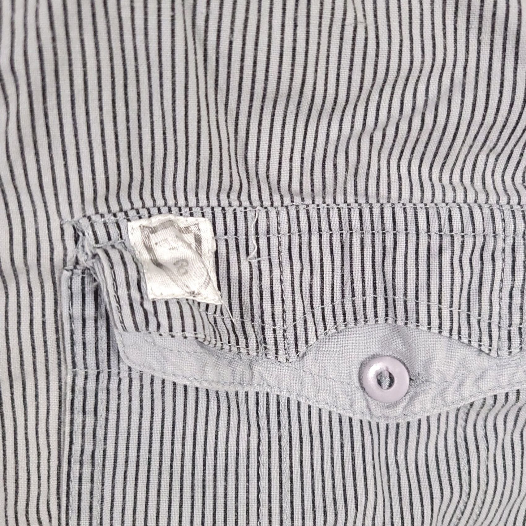 Vintage VINTAGE BB Sport Button Up Long Sleeve Shirt Mens M Blue Stripe Western Skater Size US M / EU 48-50 / 2 - 5 Thumbnail