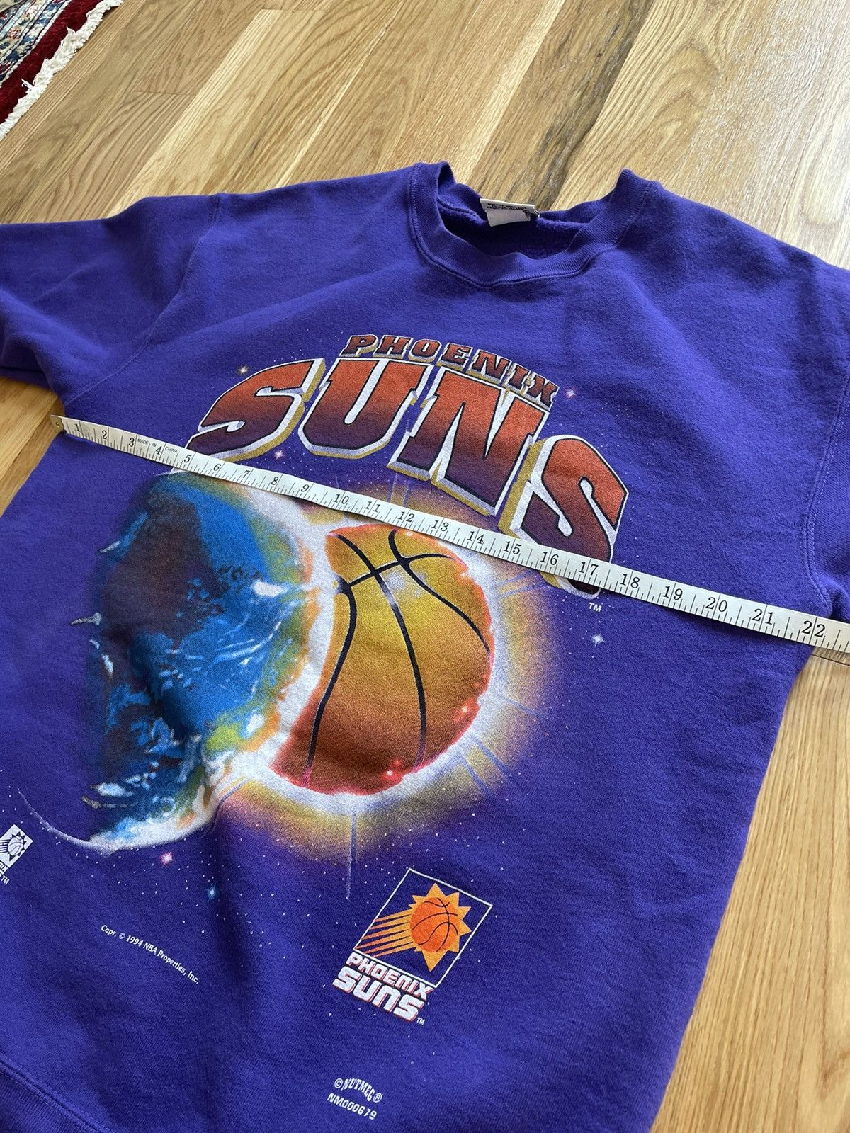 Nutmeg Phoenix Suns Nutmeg Mills Vintage 90s NBA Space Sweatshirt M Size US M / EU 48-50 / 2 - 12 Thumbnail