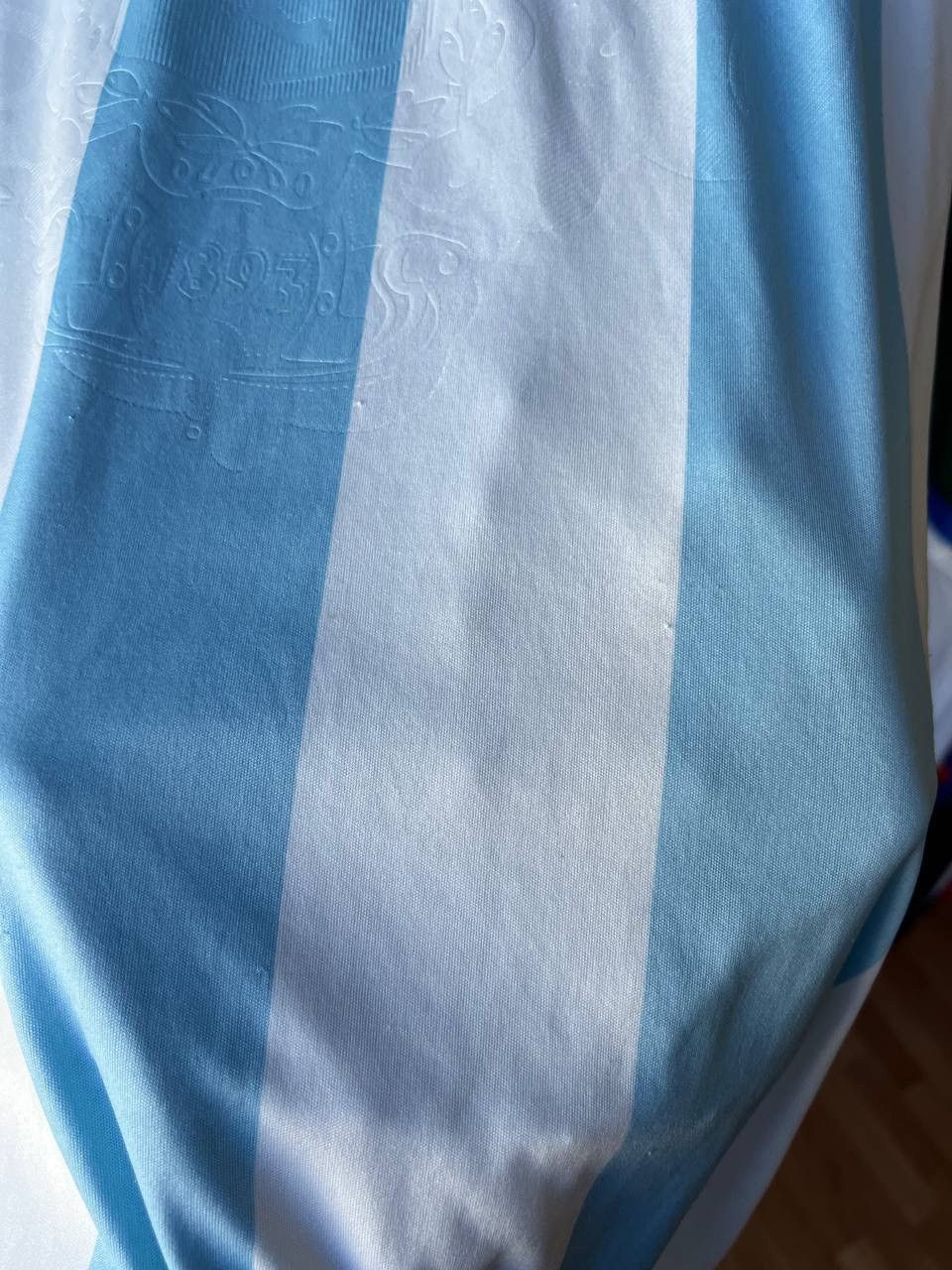 Adidas 2007/2009 ARGENTINA TEAM SOCCER JERSEY FOOTBALL SHIRT ADIDAS Size US XL / EU 56 / 4 - 8 Thumbnail