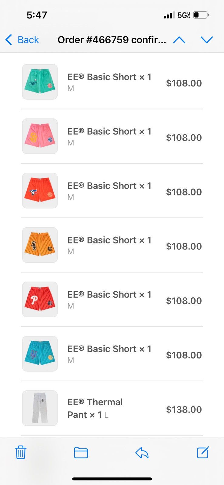 Eric Emanuel Eric Emanuel EE LA Dodgers green shorts medium Size US 30 / EU 46 - 2 Thumbnail
