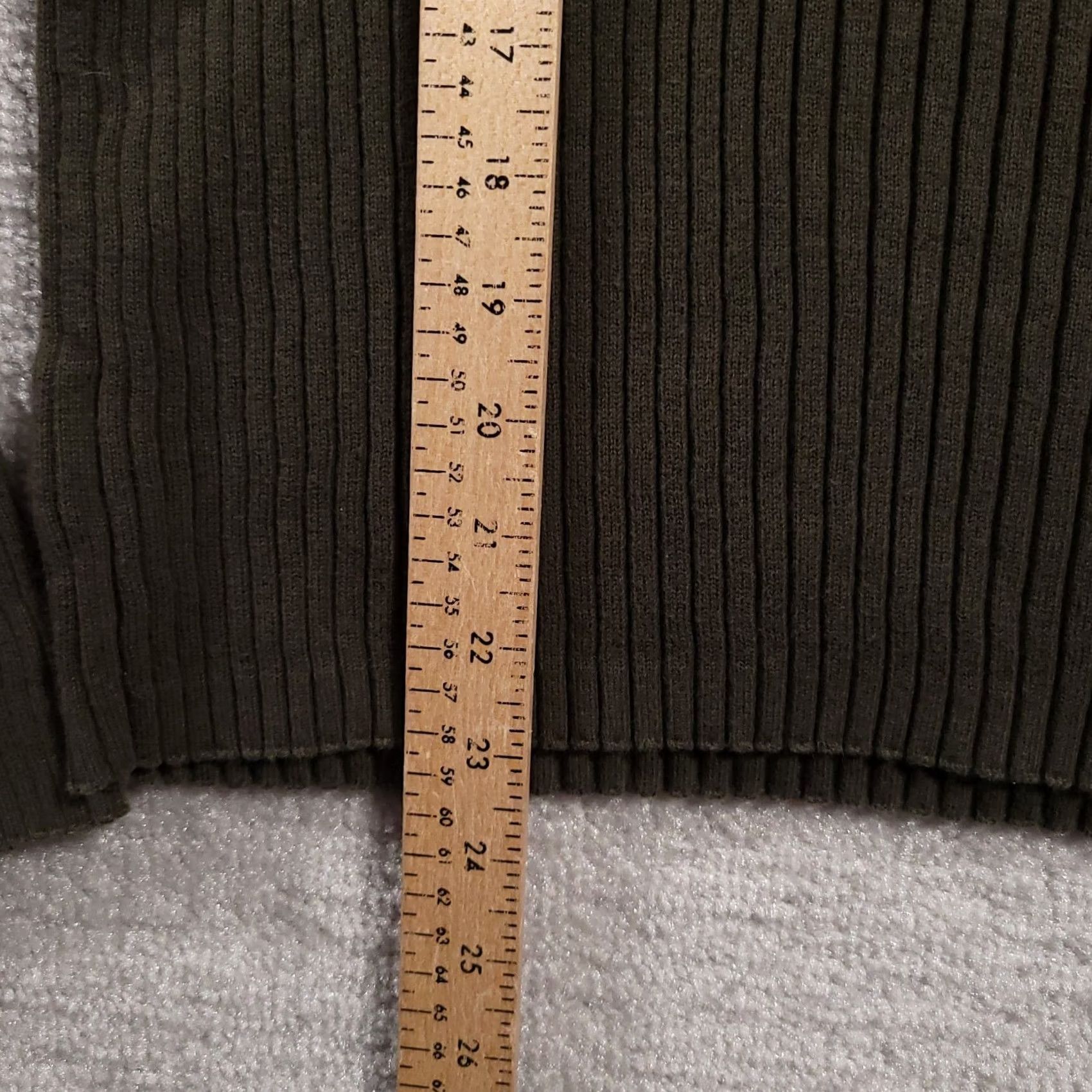 Tommy Hilfiger Tommy Hilfiger Sweater Women's XL Long Sleeve Side Zip Turtleneck Ribbed Shirt Green Size XL / US 12-14 / IT 48-50 - 7 Thumbnail