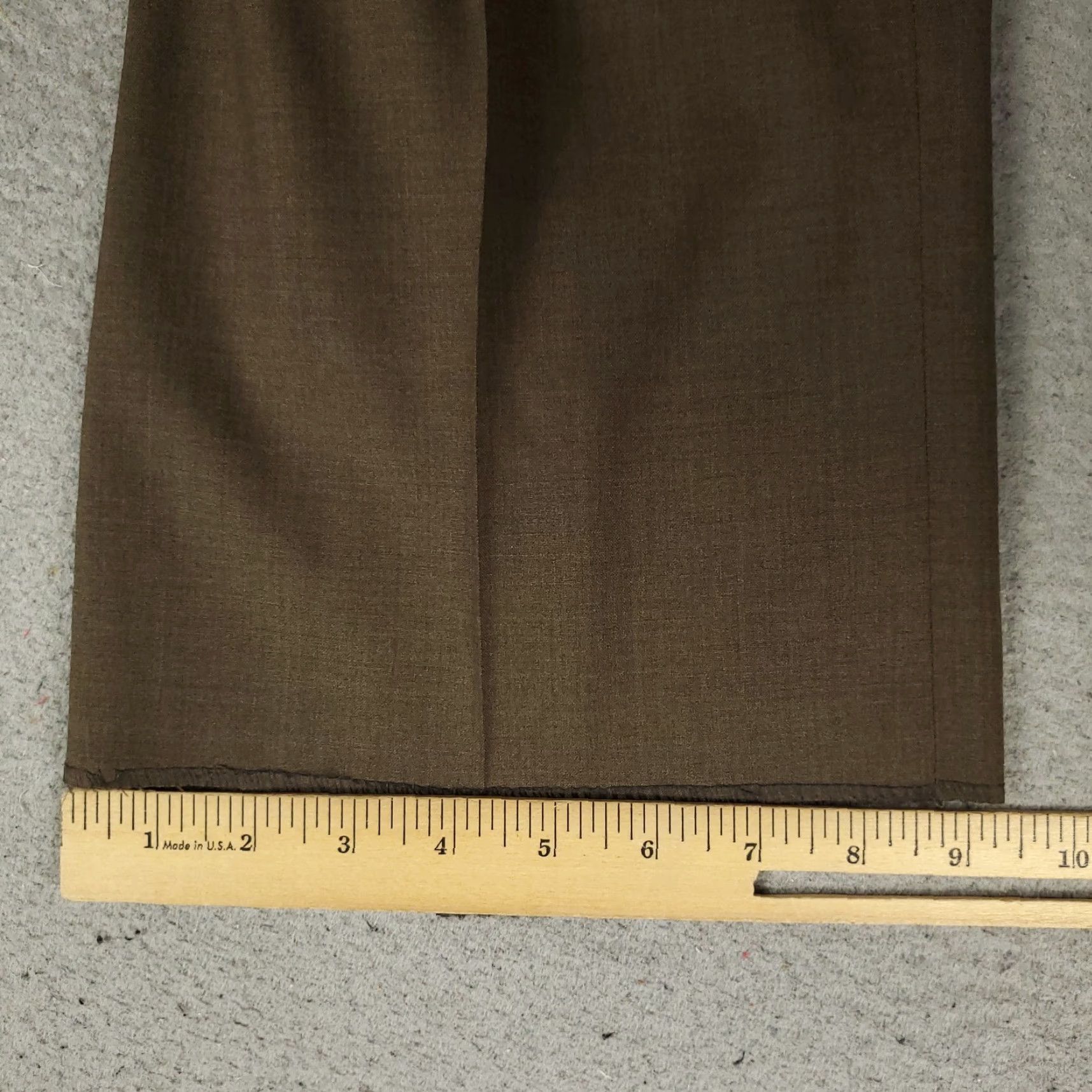Brooks Brothers Brooks Brothers Pants Mens 40x36 Brown Dress Wool Unhemmed Pleated Regular Fit Size US 40 / EU 56 - 6 Thumbnail