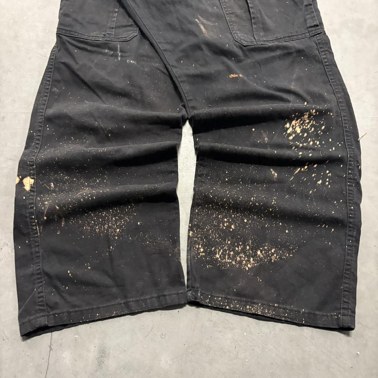 Vintage Crazy Vintage Y2K 2000s Baggy Black Workwear Black Grunge Cargo Pants! Size US 36 / EU 52 - 3 Thumbnail