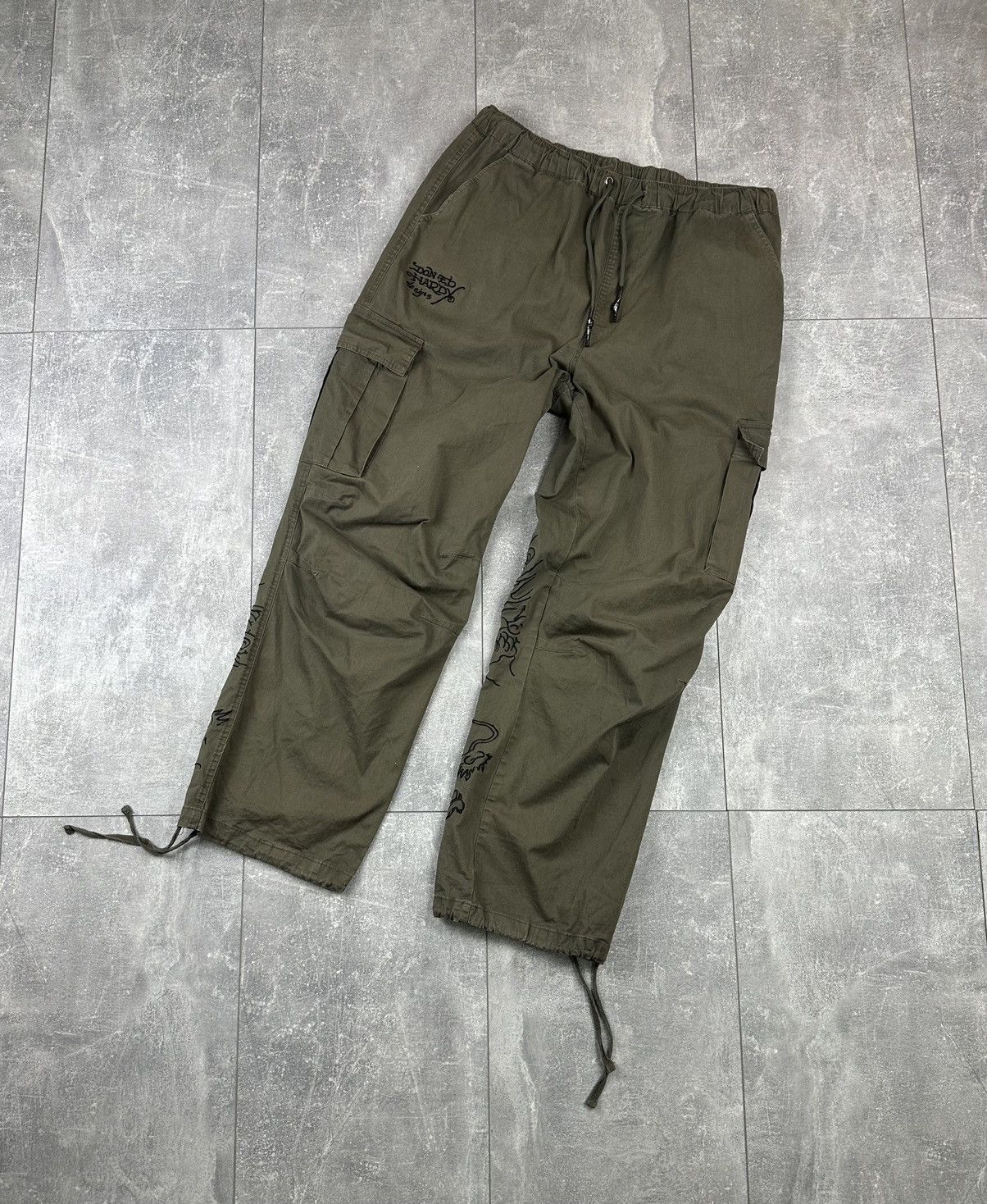 Ed Hardy Ed Hardy X Urban Outfitters Japanese Cargo Dragon Pants Size US 30 / EU 46 - 8 Thumbnail