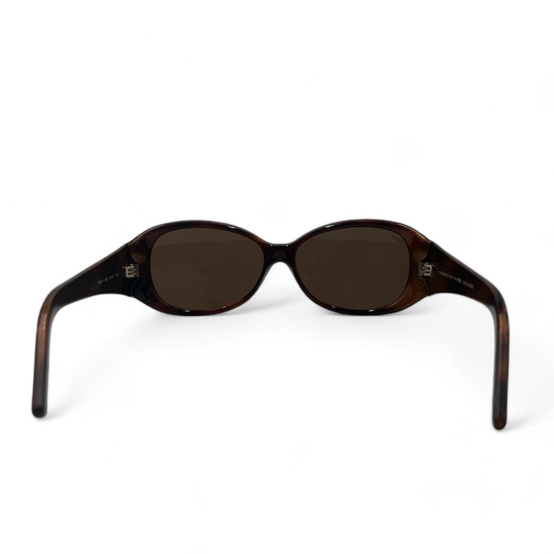 Fendi Fendi - Sunglasses Brown Plastic Monogram FF Size ONE SIZE - 4 Thumbnail
