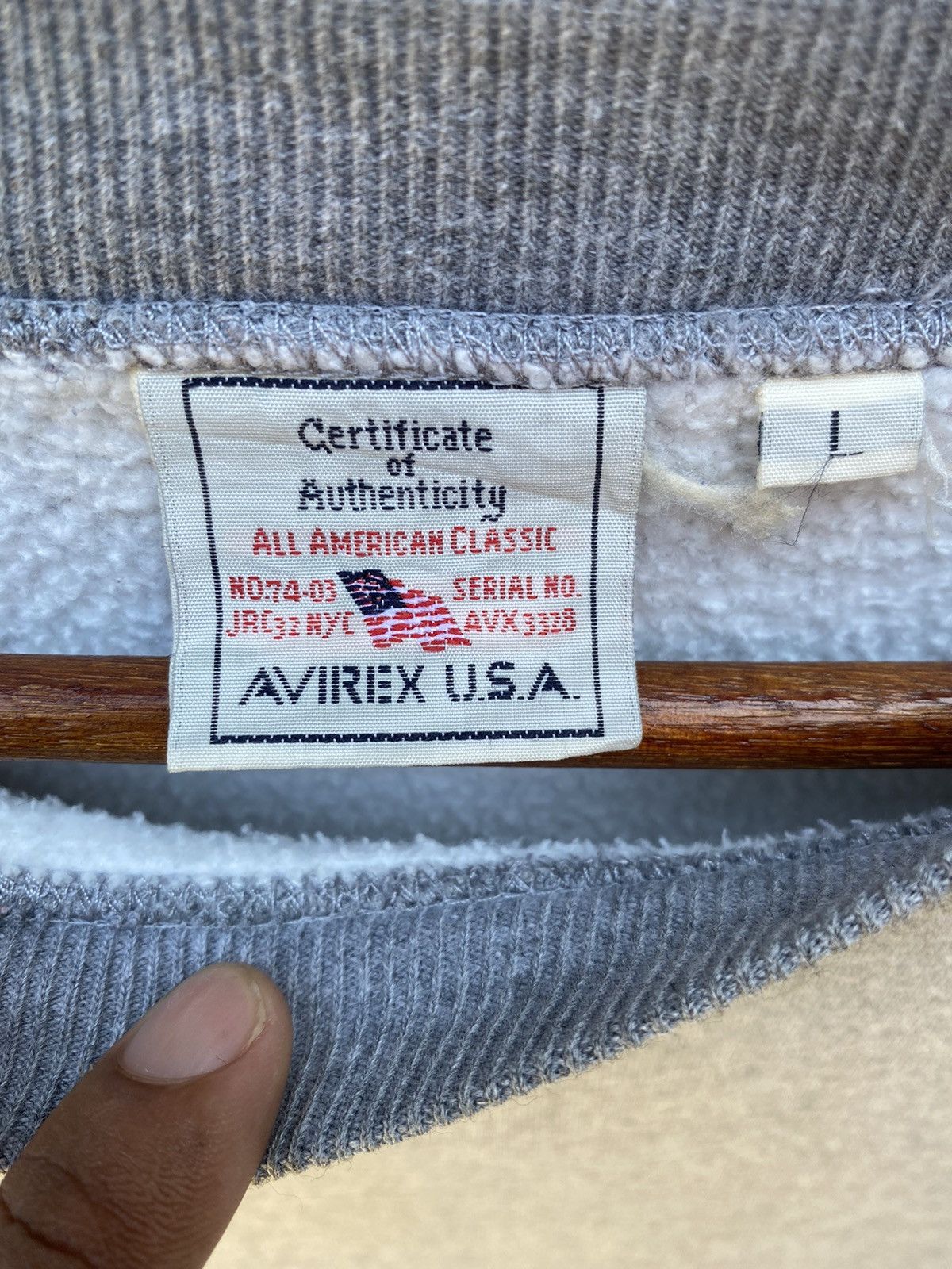 Avirex Avirex USA Sweatshirt Pullover Jumper Crewneck Size L Size US L / EU 52-54 / 3 - 6 Thumbnail