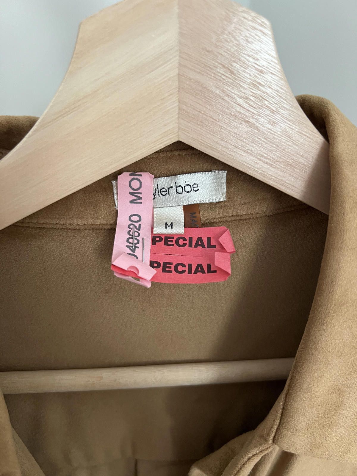 Other Tyler Boe Tan Faux Suede Button-Down Shirt Dress - Medium Size M / US 6-8 / IT 42-44 - 3 Thumbnail