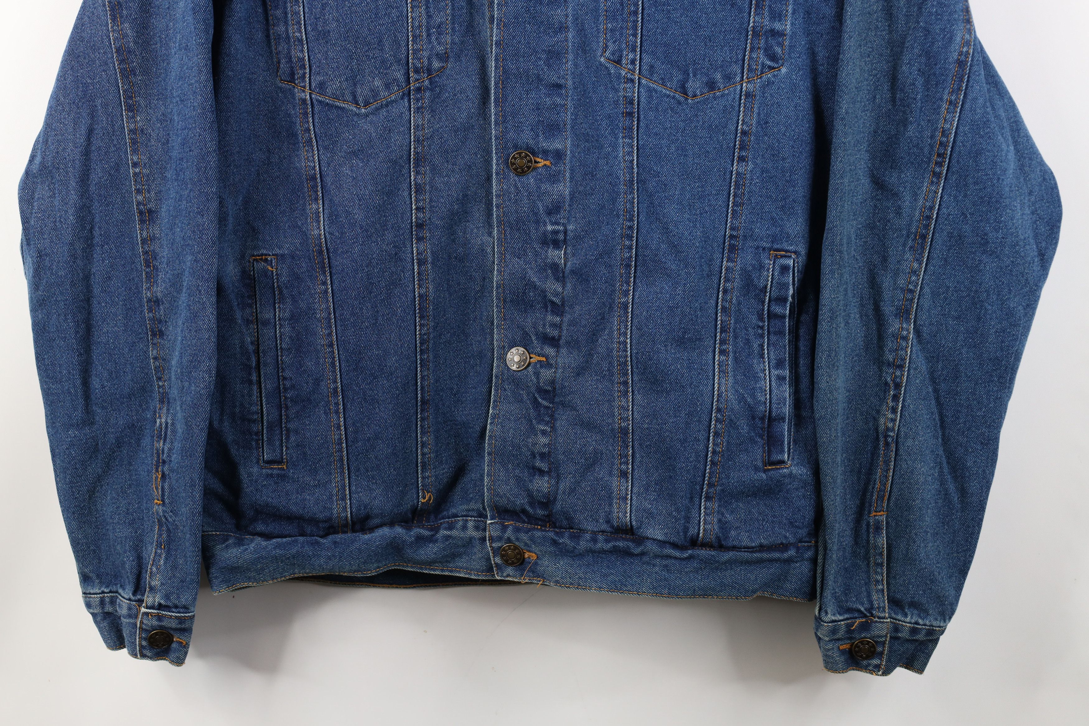 Vintage Vintage 90s Streetwear Casino Denim Jean Trucker Jacket Blue Size US S / EU 44-46 / 1 - 3 Thumbnail